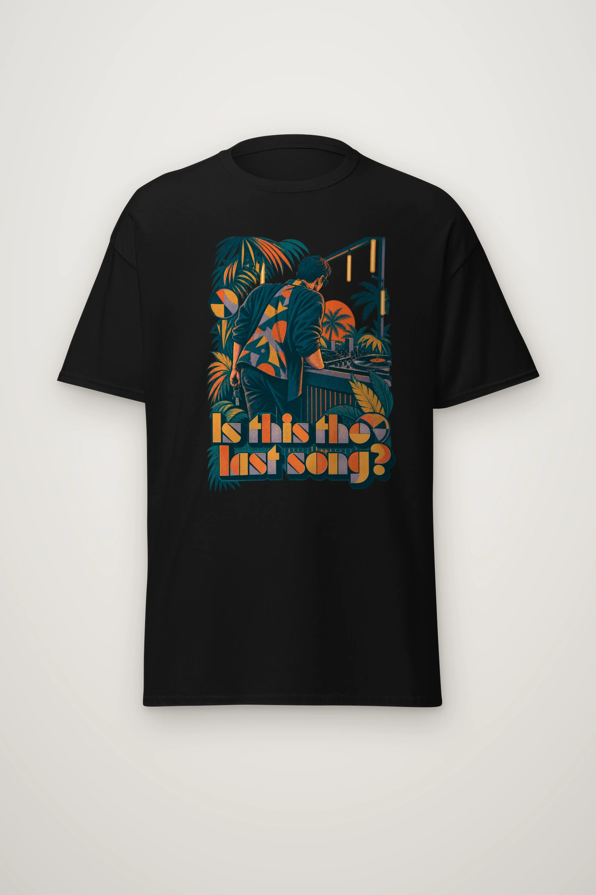 "Is This the Last Song?" Heavyweight Unisex Crewneck T-shirt