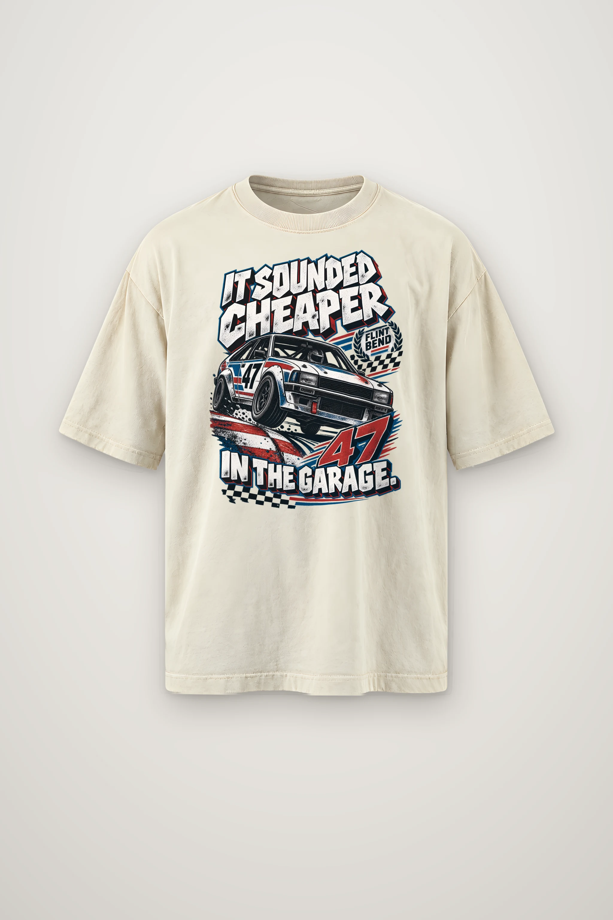 "It Sounded Cheaper" Men's Oversized Heavyweight Crewneck T-Shirt