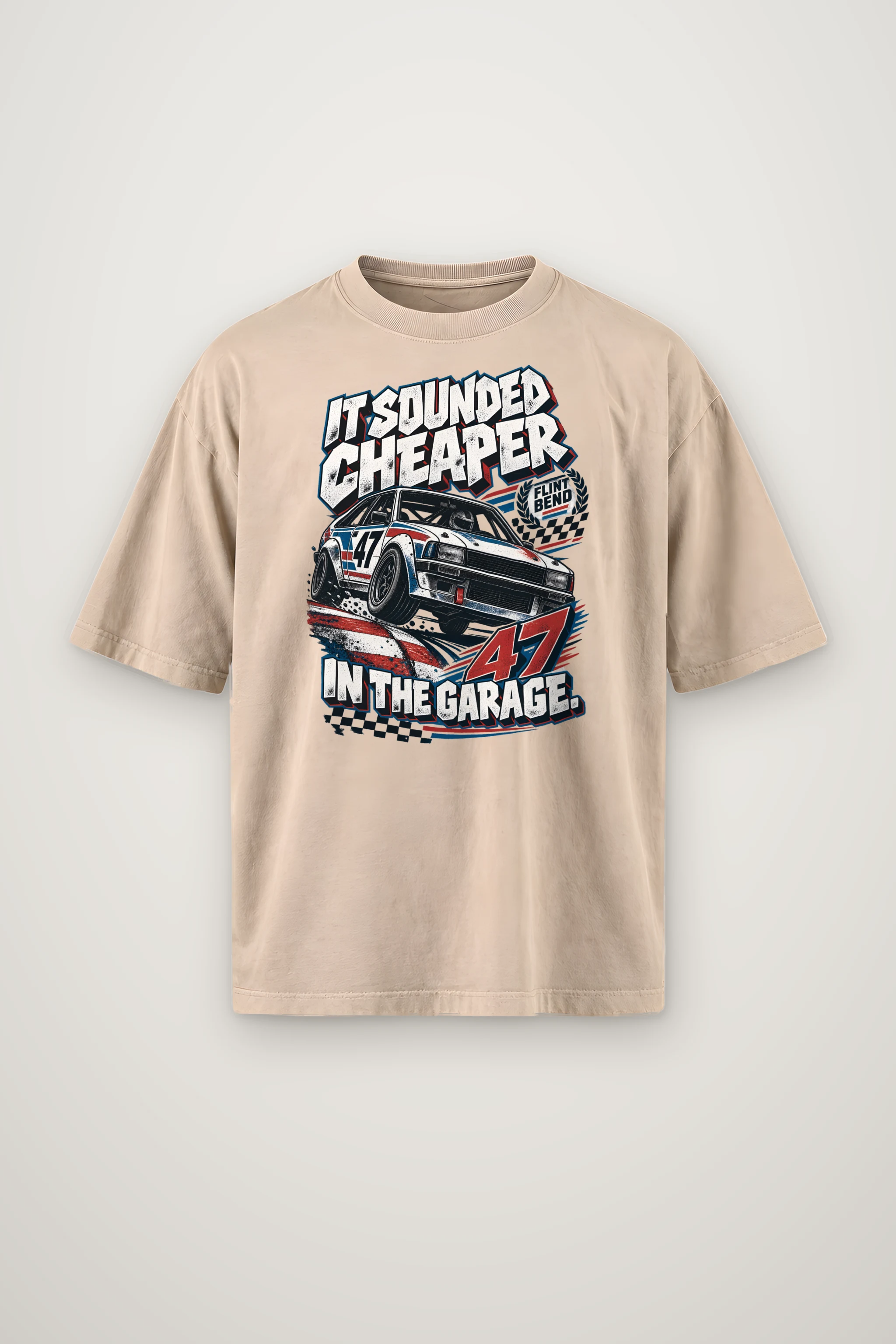 "It Sounded Cheaper" Men's Oversized Heavyweight Crewneck T-Shirt