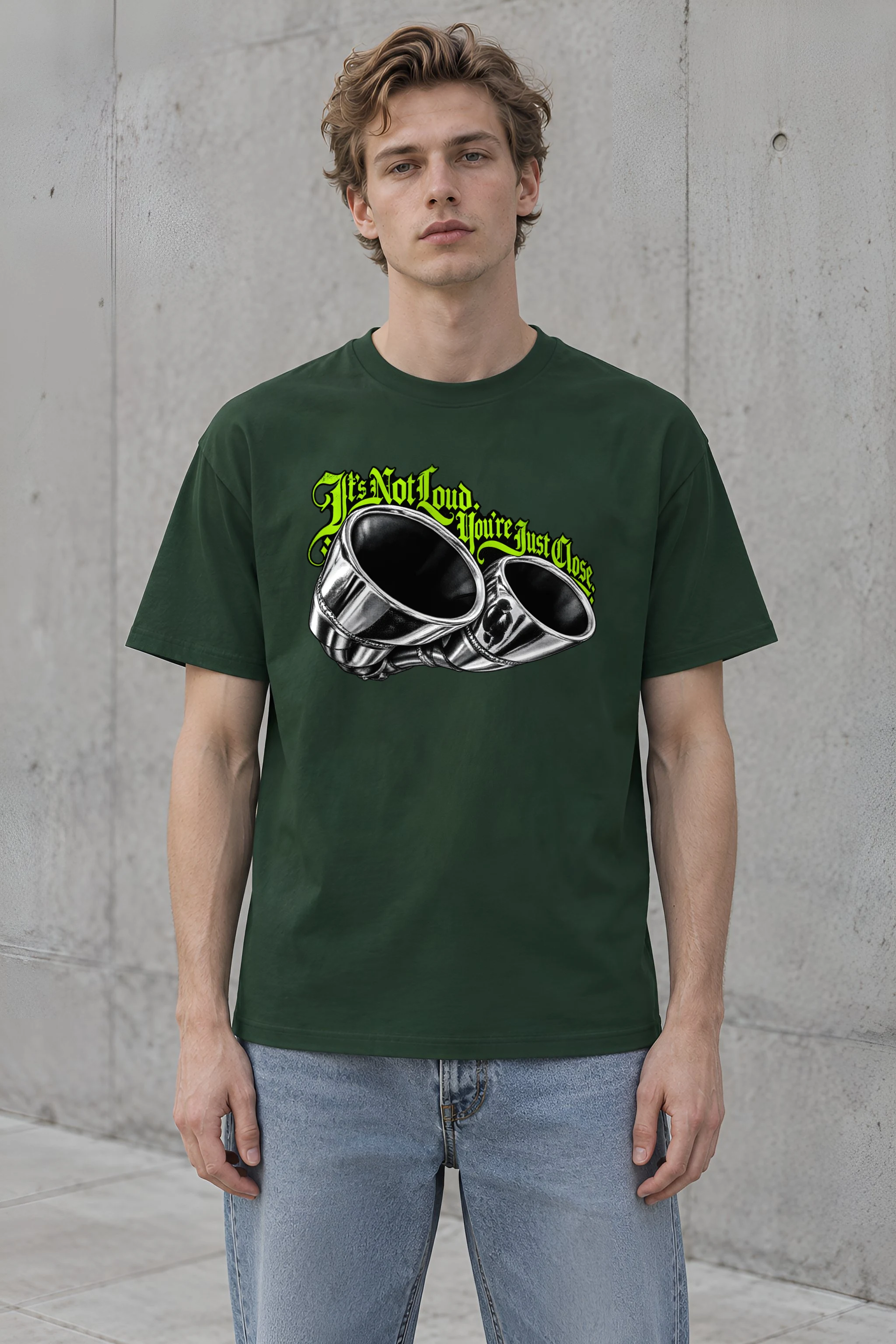 "It's Not Loud, You're Just Close" Heavyweight Unisex Crewneck T-shirt