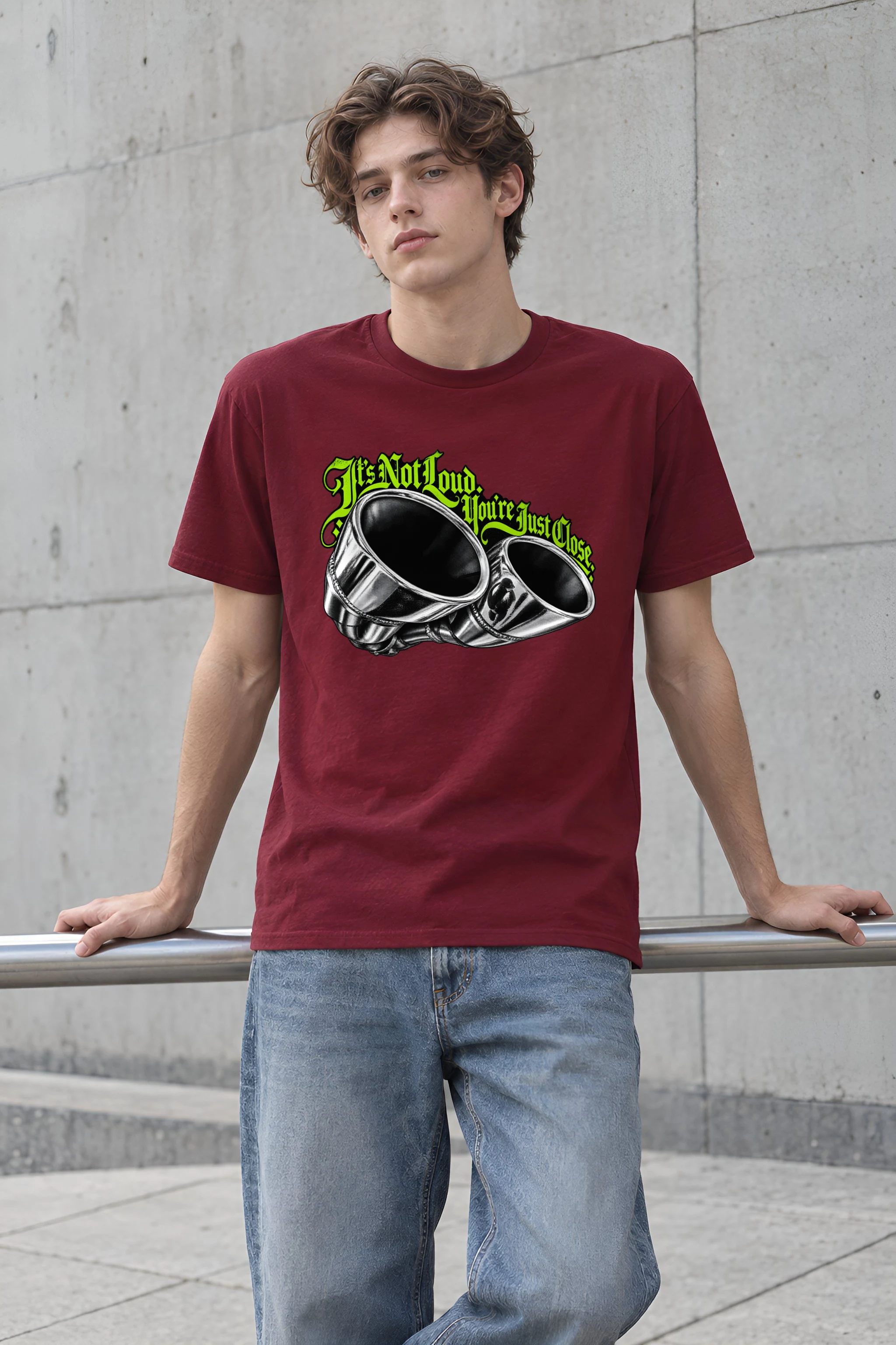 "It's Not Loud, You're Just Close" Heavyweight Unisex Crewneck T-shirt