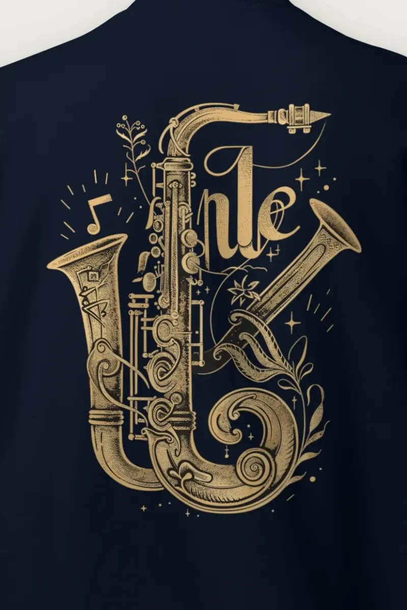 "Jazz Flourish" Heavy Blend Unisex Crewneck Sweatshirt