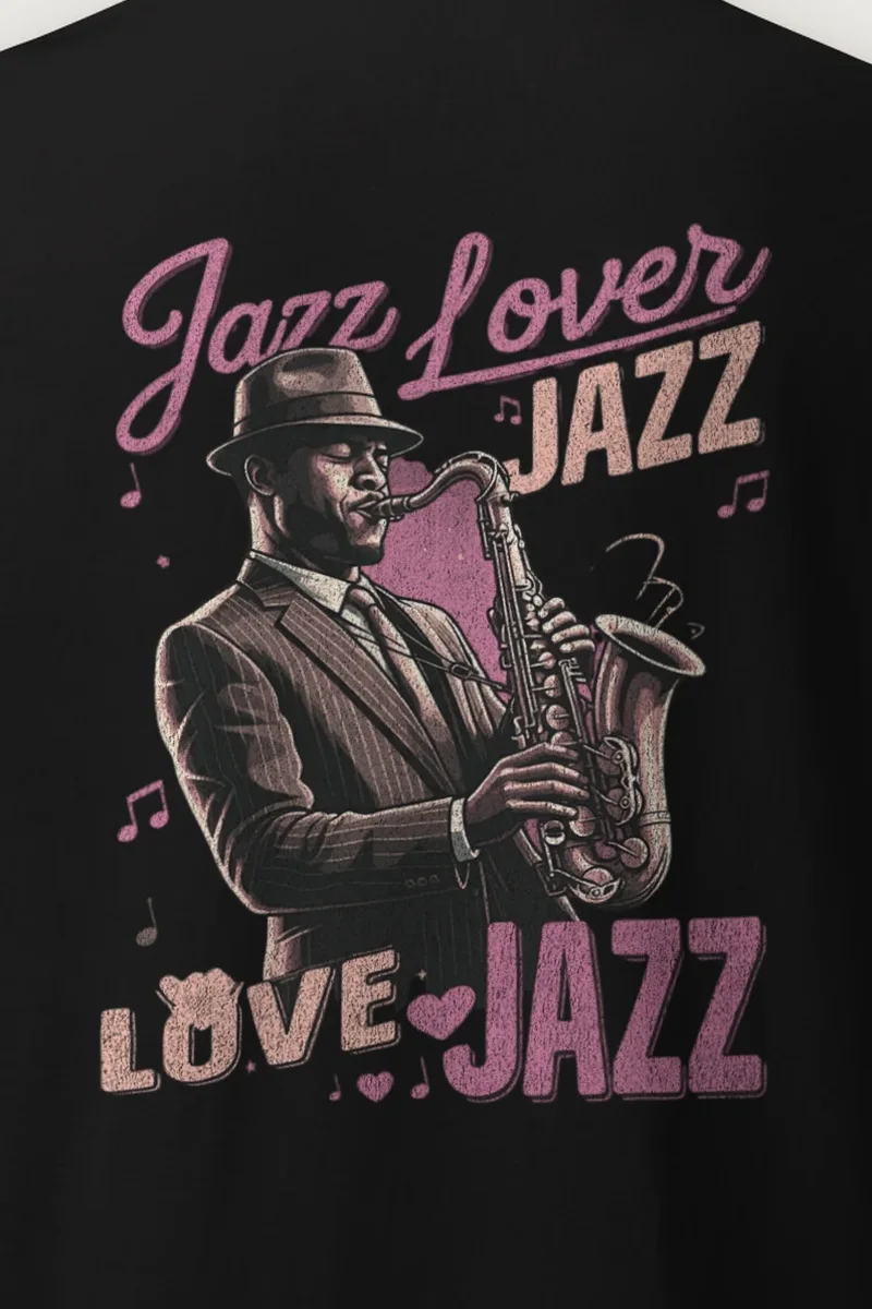 "Jazz Love" Heavyweight Unisex Crewneck T-shirt