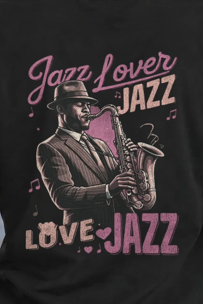 "Jazz Love" Heavyweight Unisex Crewneck T-shirt