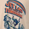 "Jet Lag Can Catch Up" Men's Oversized Heavyweight Crewneck T-Shirt