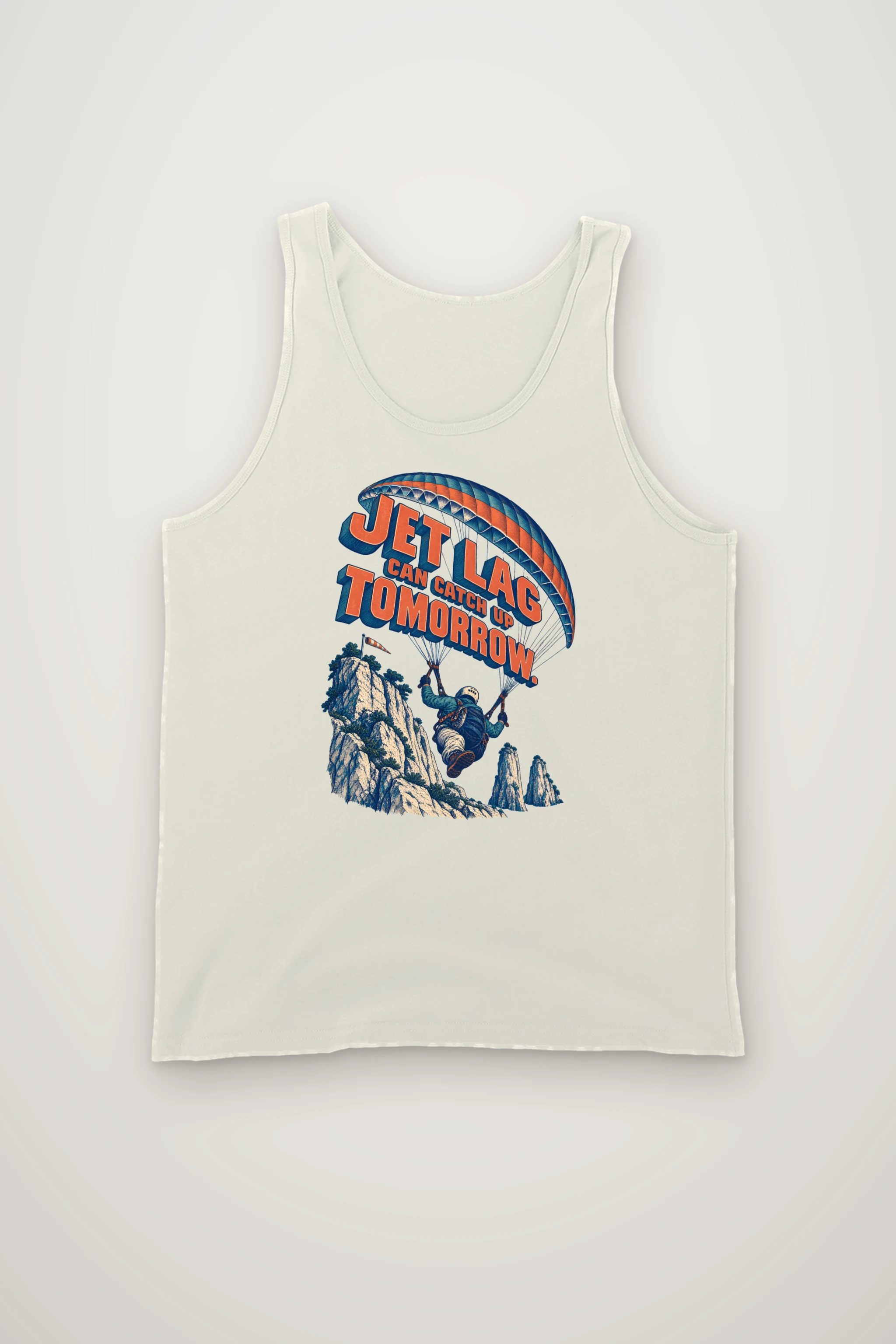 "Jet Lag Can Catch Up Tomorrow" Unisex Jersey Tank