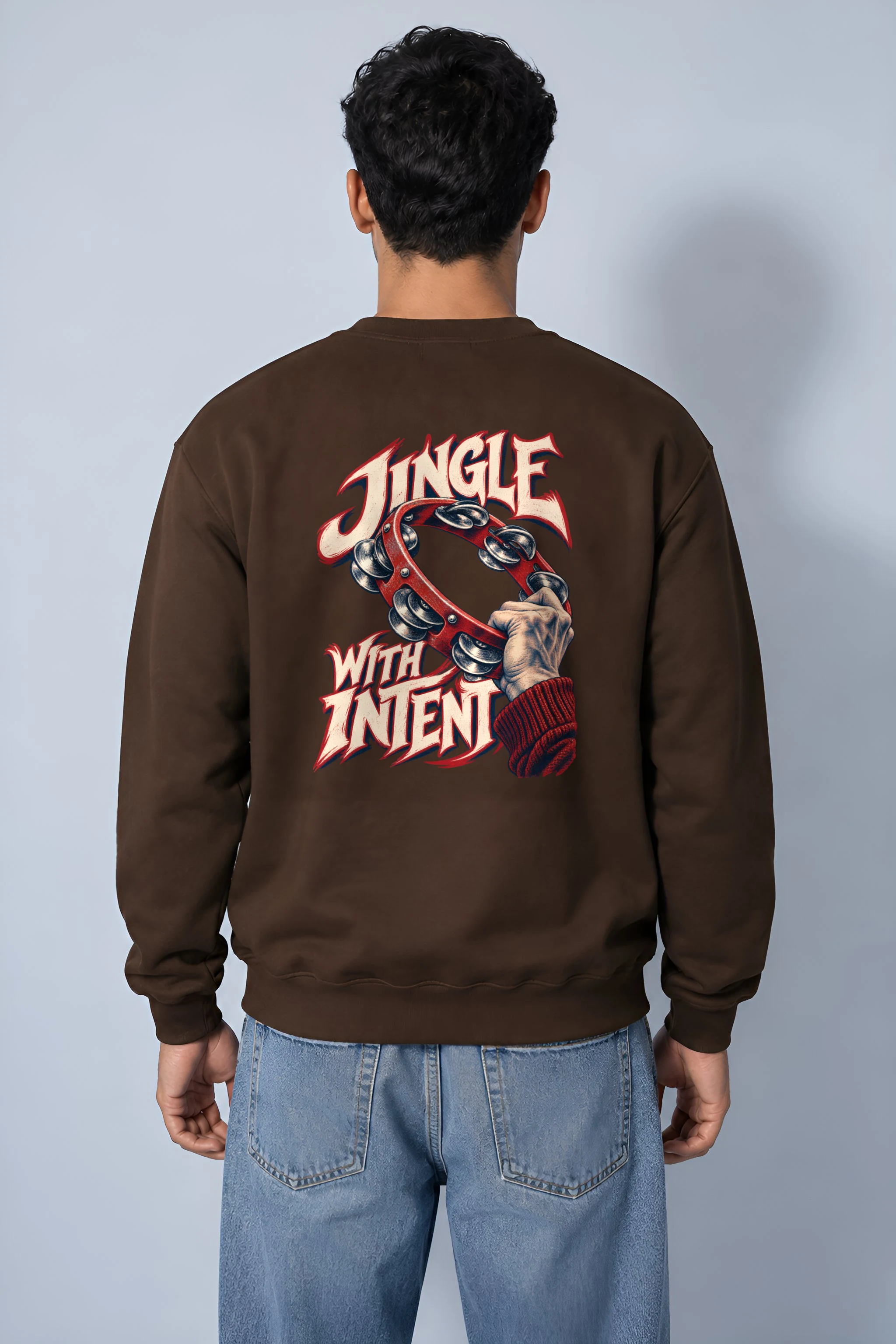 "Jingle With Intent" Heavy Blend Unisex Crewneck Sweatshirt