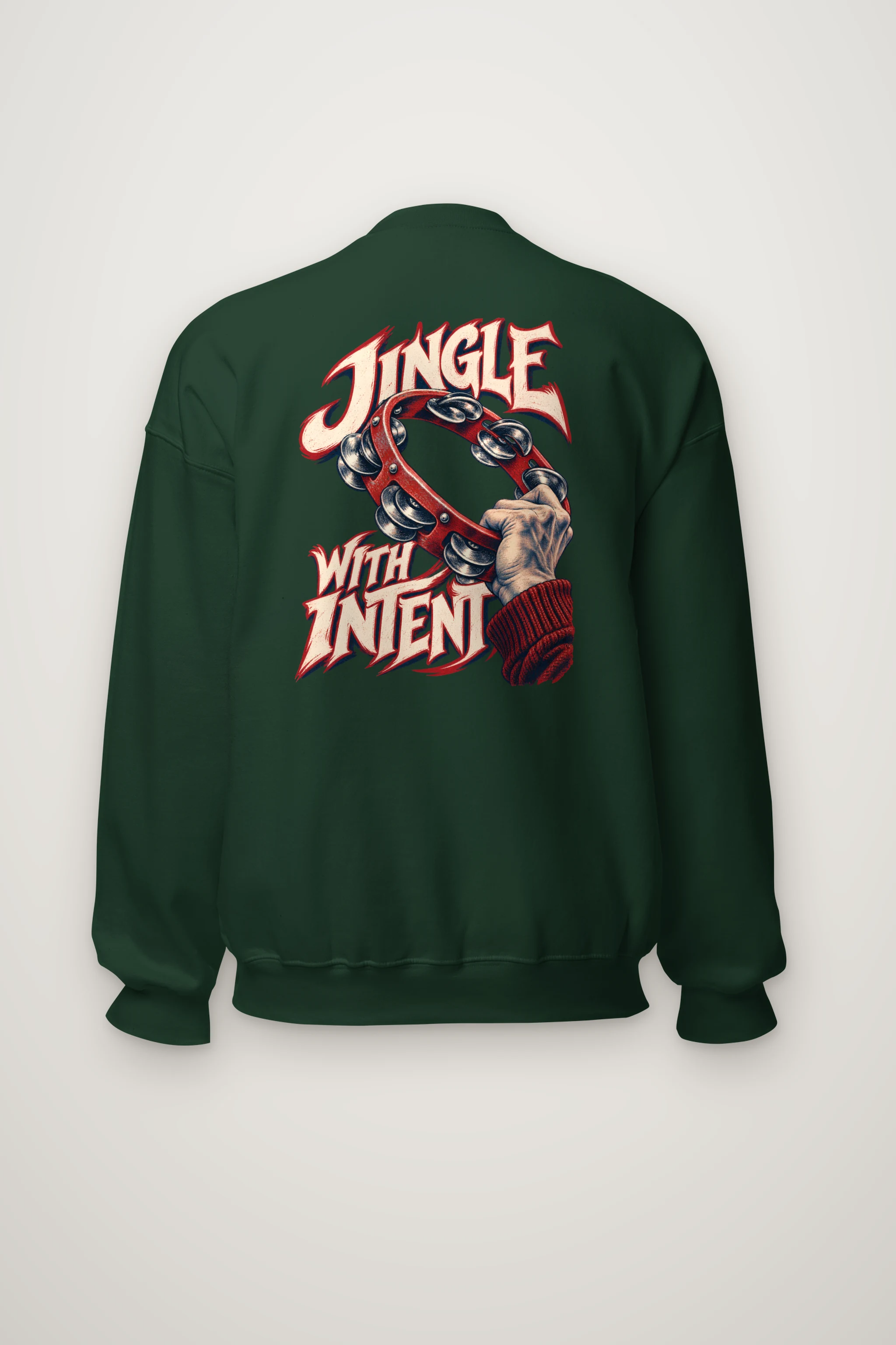 "Jingle With Intent" Heavy Blend Unisex Crewneck Sweatshirt