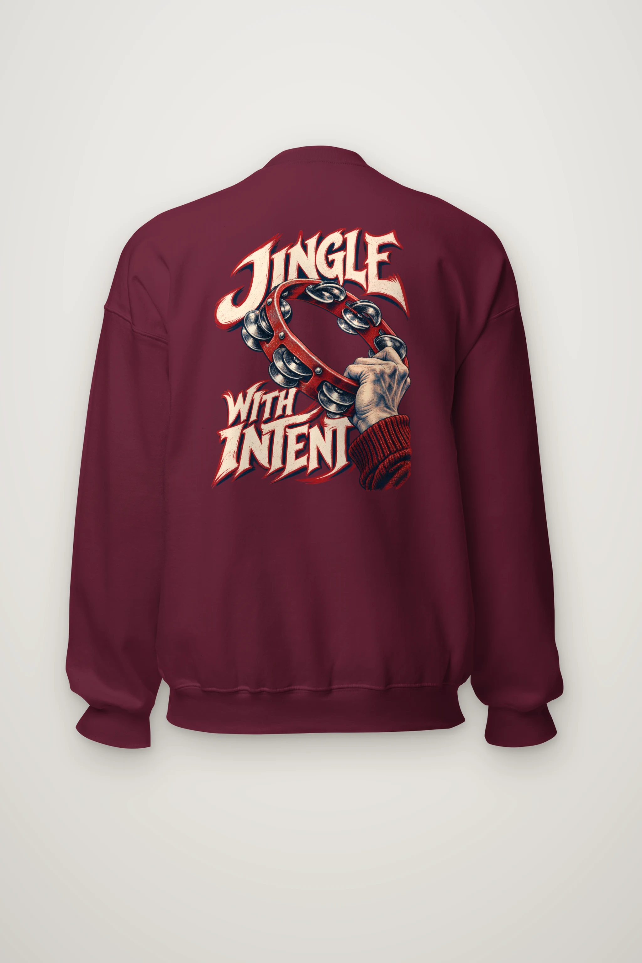 "Jingle With Intent" Heavy Blend Unisex Crewneck Sweatshirt