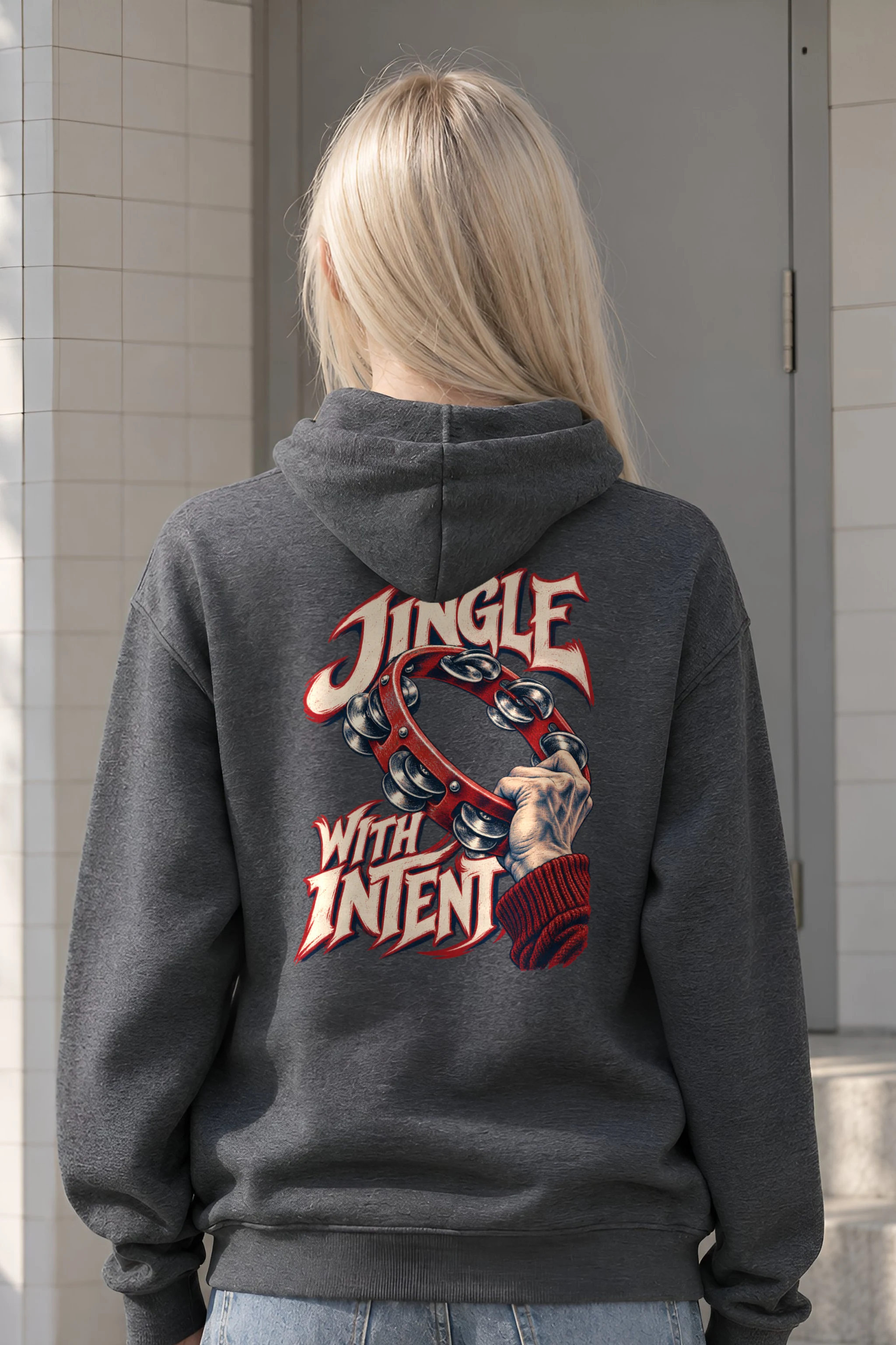 "Jingle With Intent" Heavy Blend Unisex Pullover Hoodie