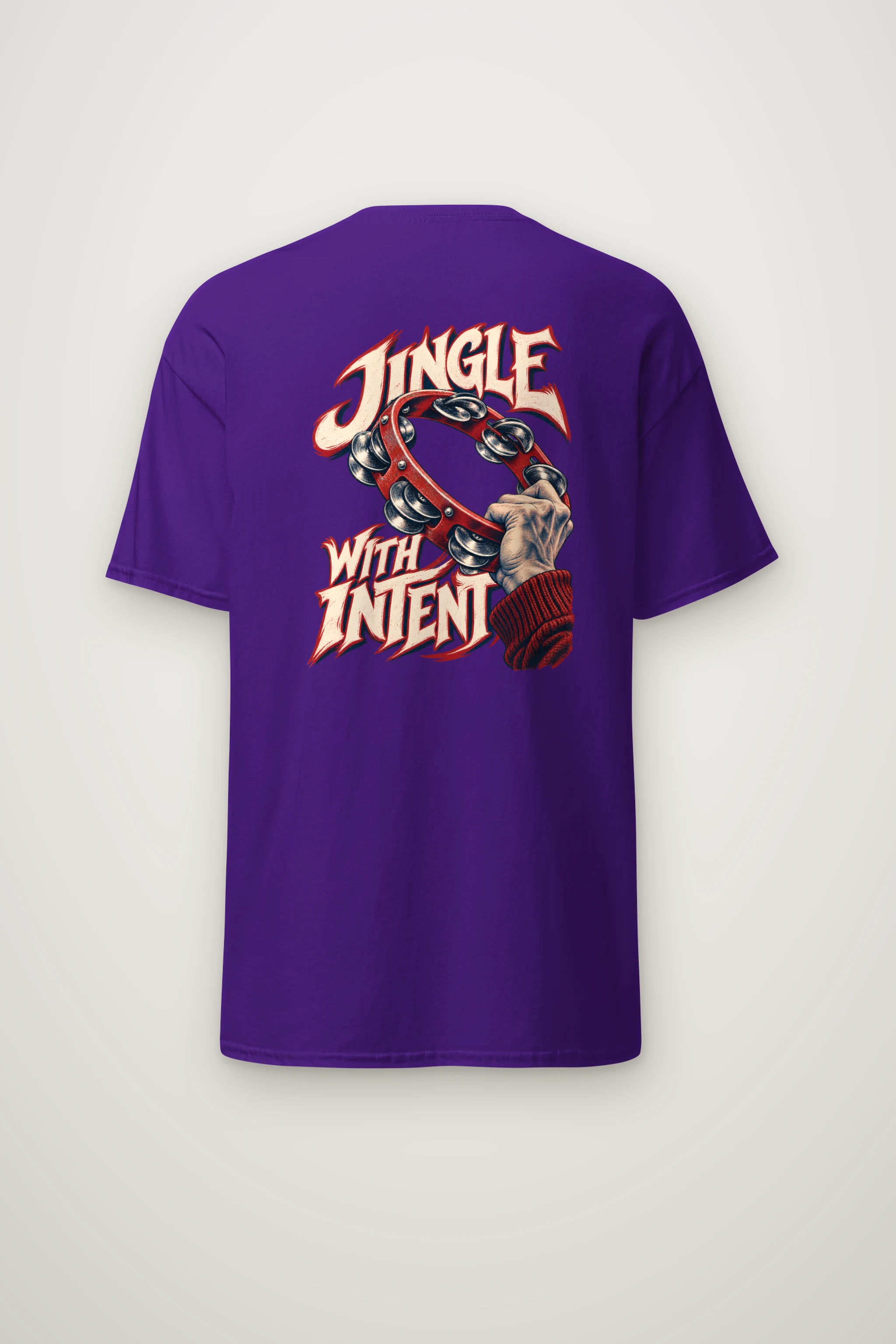 "Jingle With Intent" Heavyweight Unisex Crewneck T-shirt