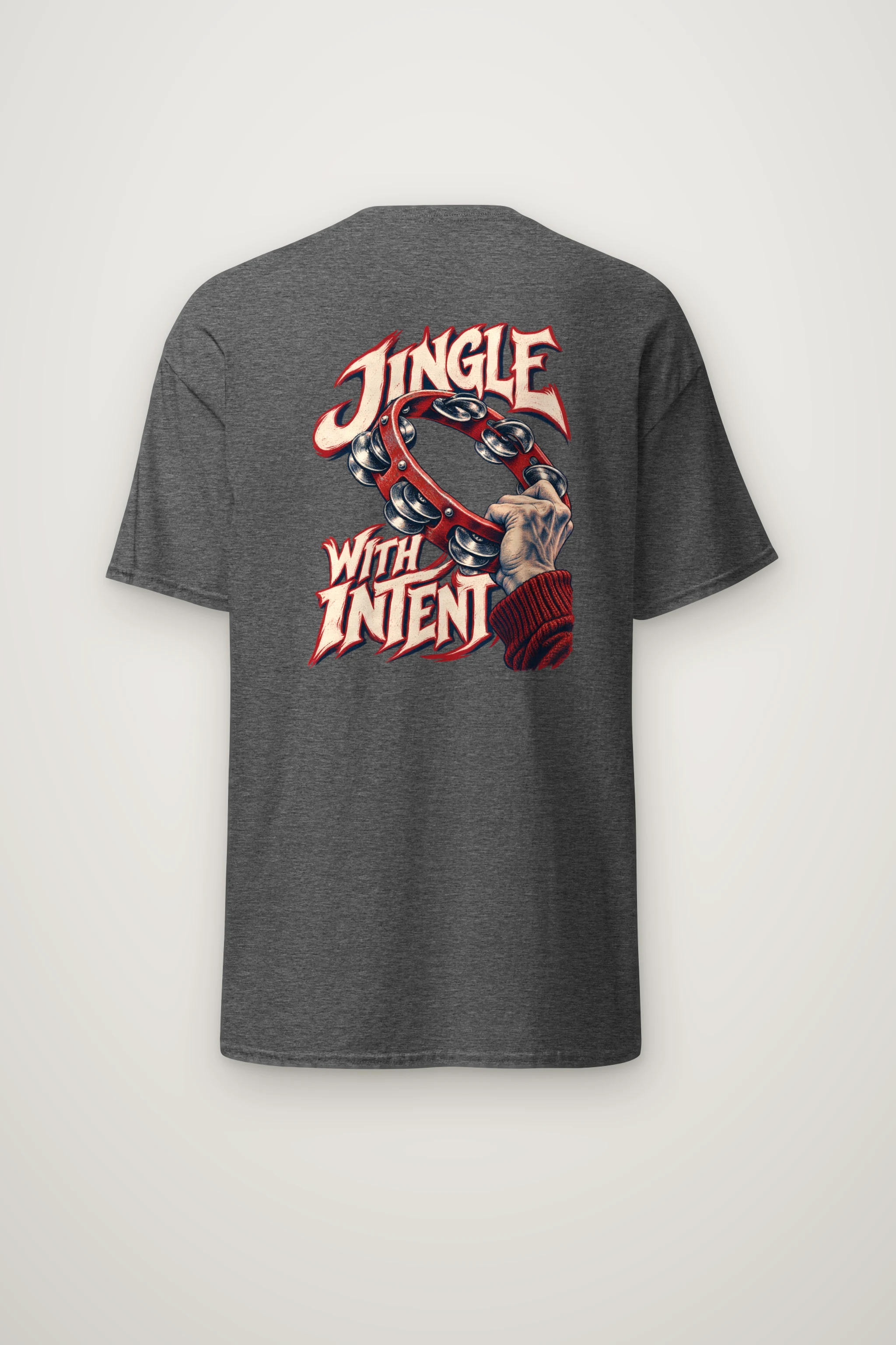 "Jingle With Intent" Heavyweight Unisex Crewneck T-shirt
