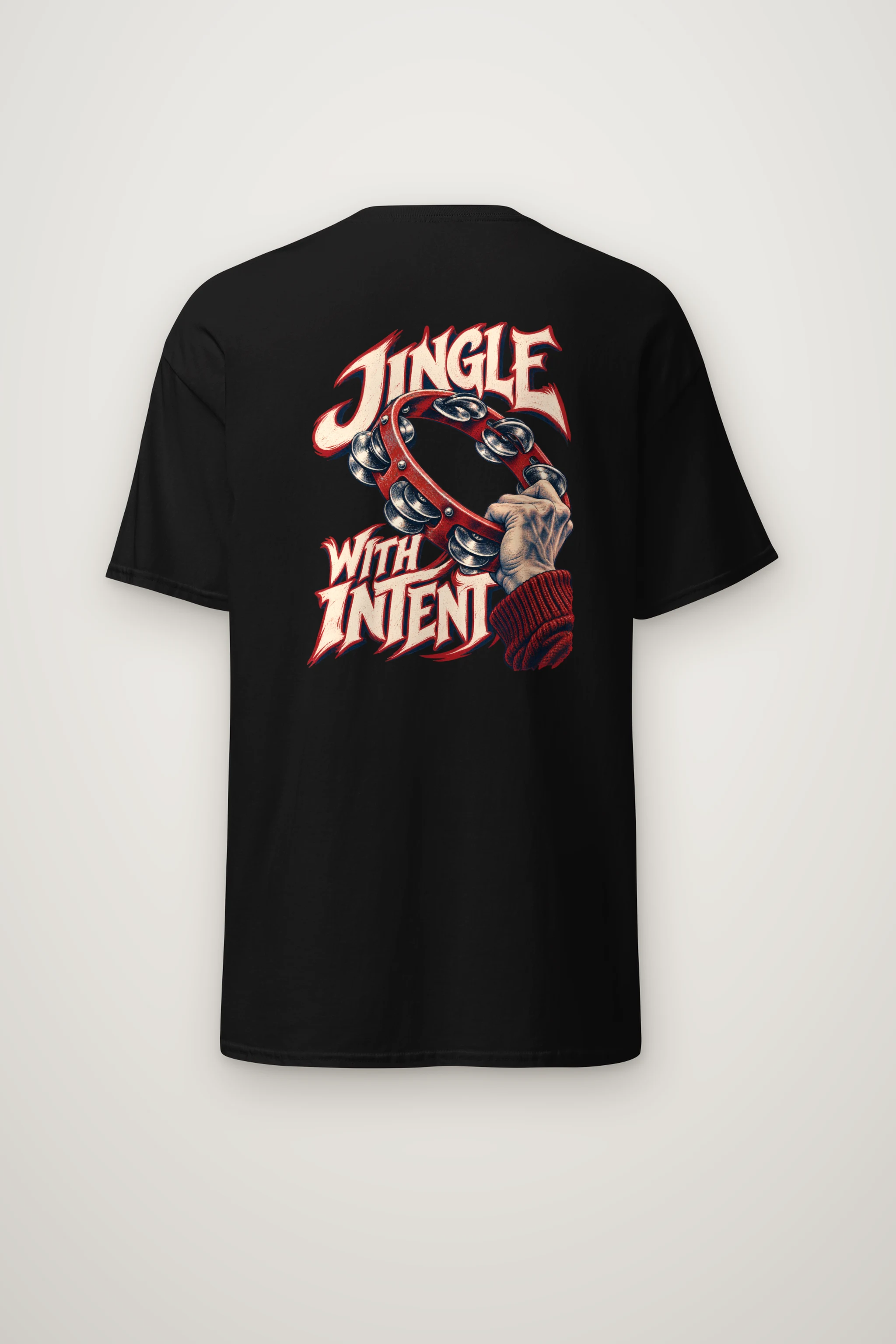 "Jingle With Intent" Heavyweight Unisex Crewneck T-shirt