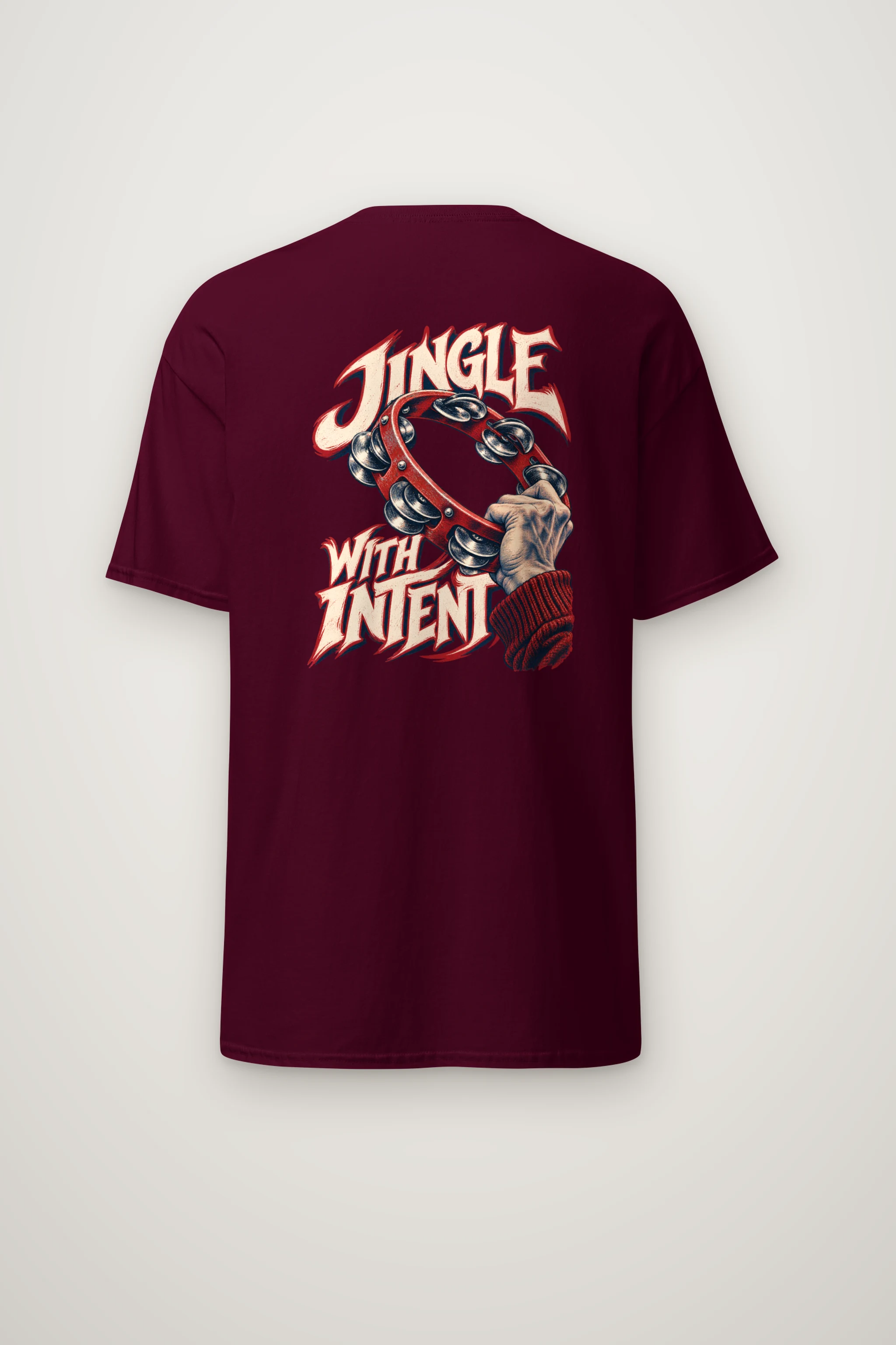 "Jingle With Intent" Heavyweight Unisex Crewneck T-shirt
