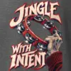 "Jingle With Intent" Heavyweight Unisex Crewneck T-shirt