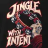 "Jingle With Intent" Men's Oversized Heavyweight Crewneck T-Shirt