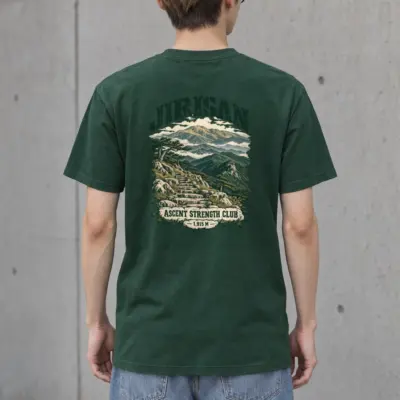 "Jirisan Ascent Strength Club" Heavyweight Unisex Crewneck T-shirt