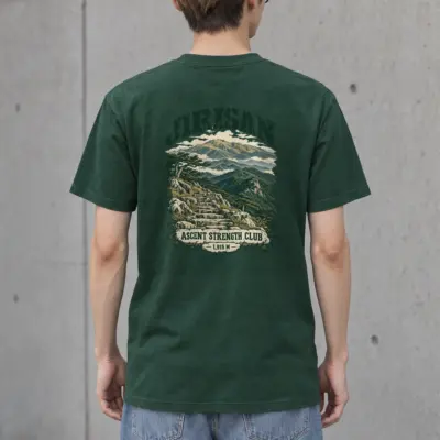 "Jirisan Ascent Strength Club" Heavyweight Unisex Crewneck T-shirt