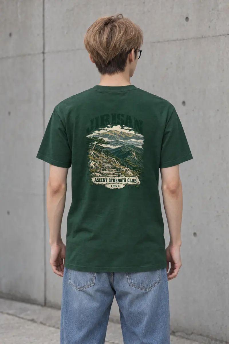 "Jirisan Ascent Strength Club" Heavyweight Unisex Crewneck T-shirt