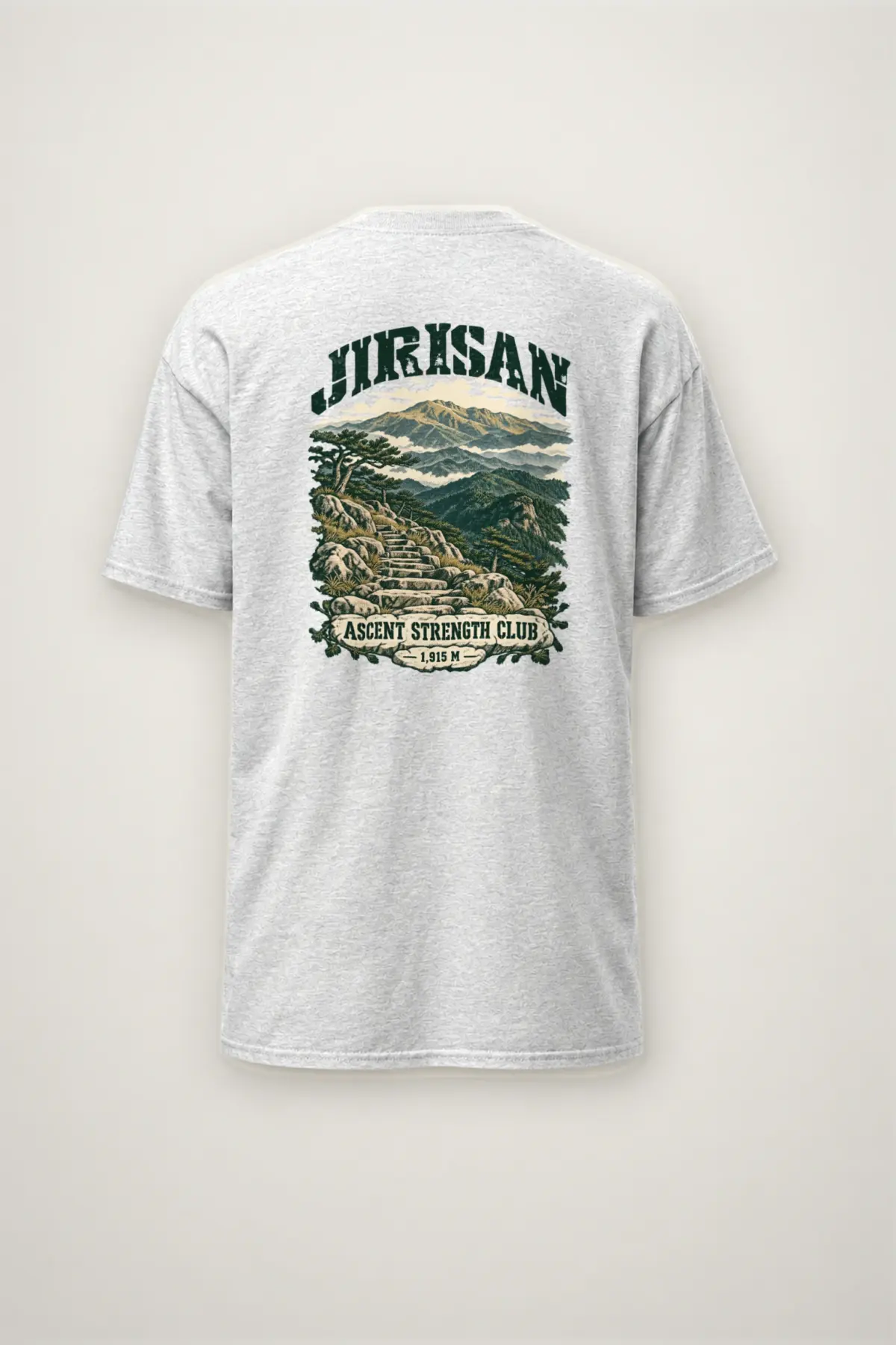 "Jirisan Ascent Strength Club" Heavyweight Unisex Crewneck T-shirt