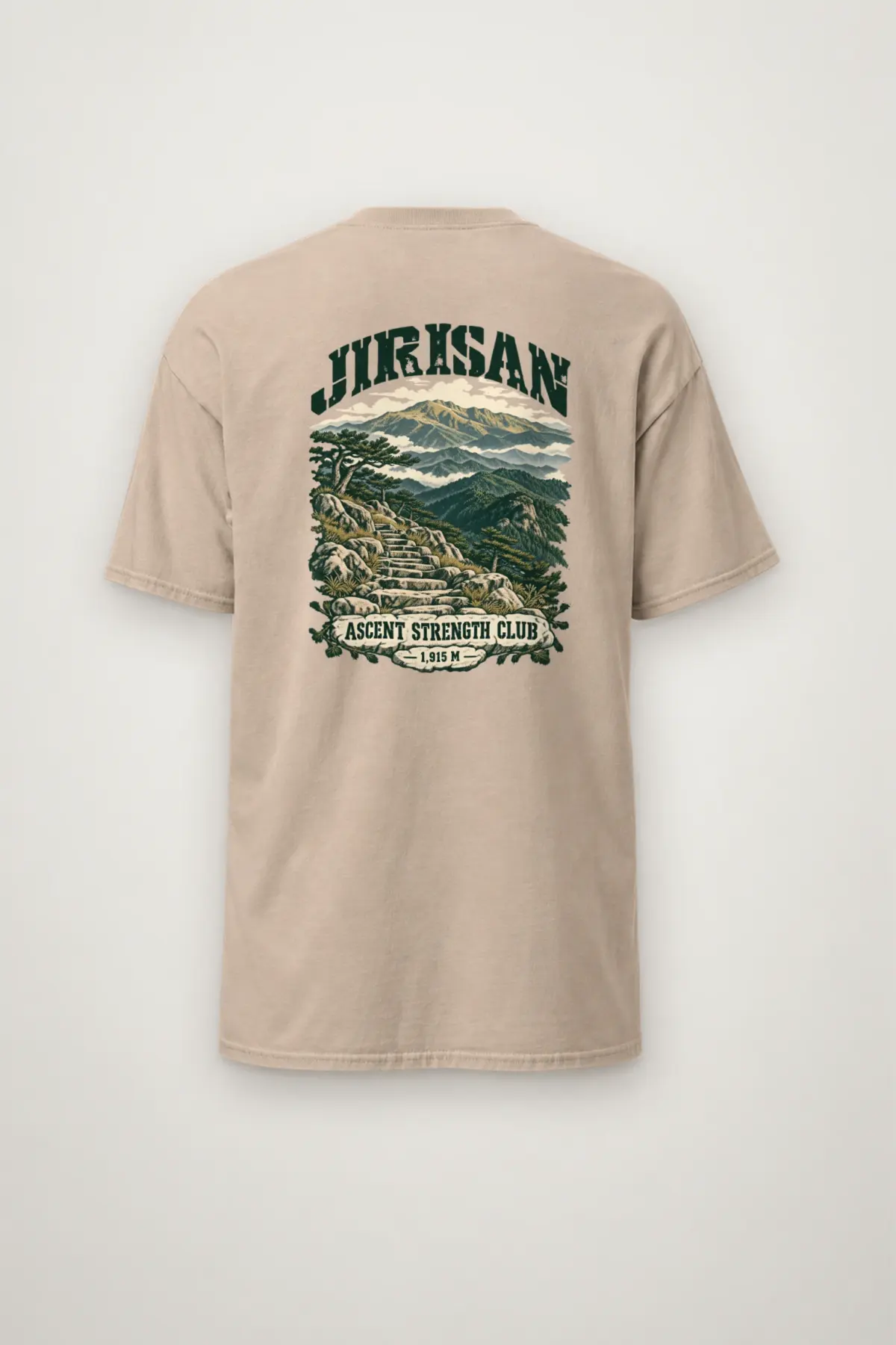 "Jirisan Ascent Strength Club" Heavyweight Unisex Crewneck T-shirt