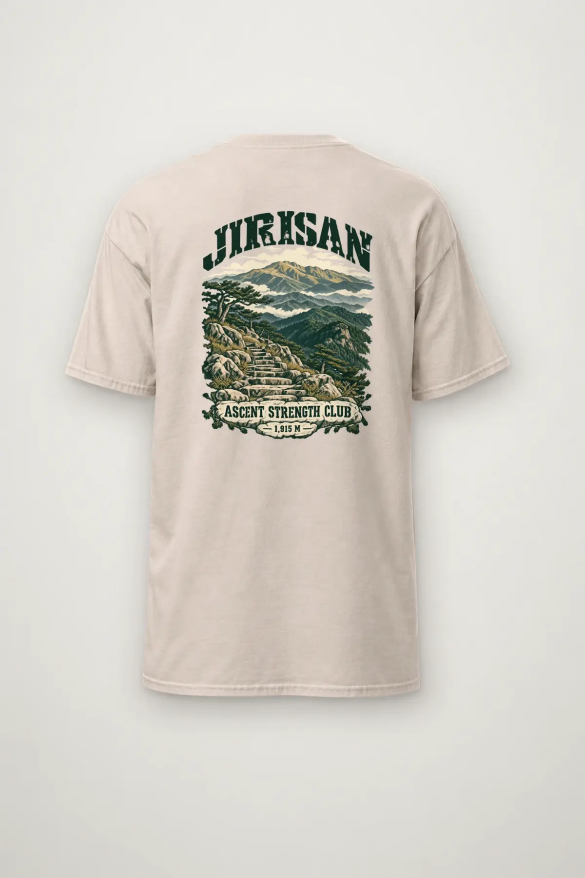 "Jirisan Ascent Strength Club" Heavyweight Unisex Crewneck T-shirt
