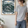 "Jirisan Cheonwangbong" Premium Wooden Framed Poster