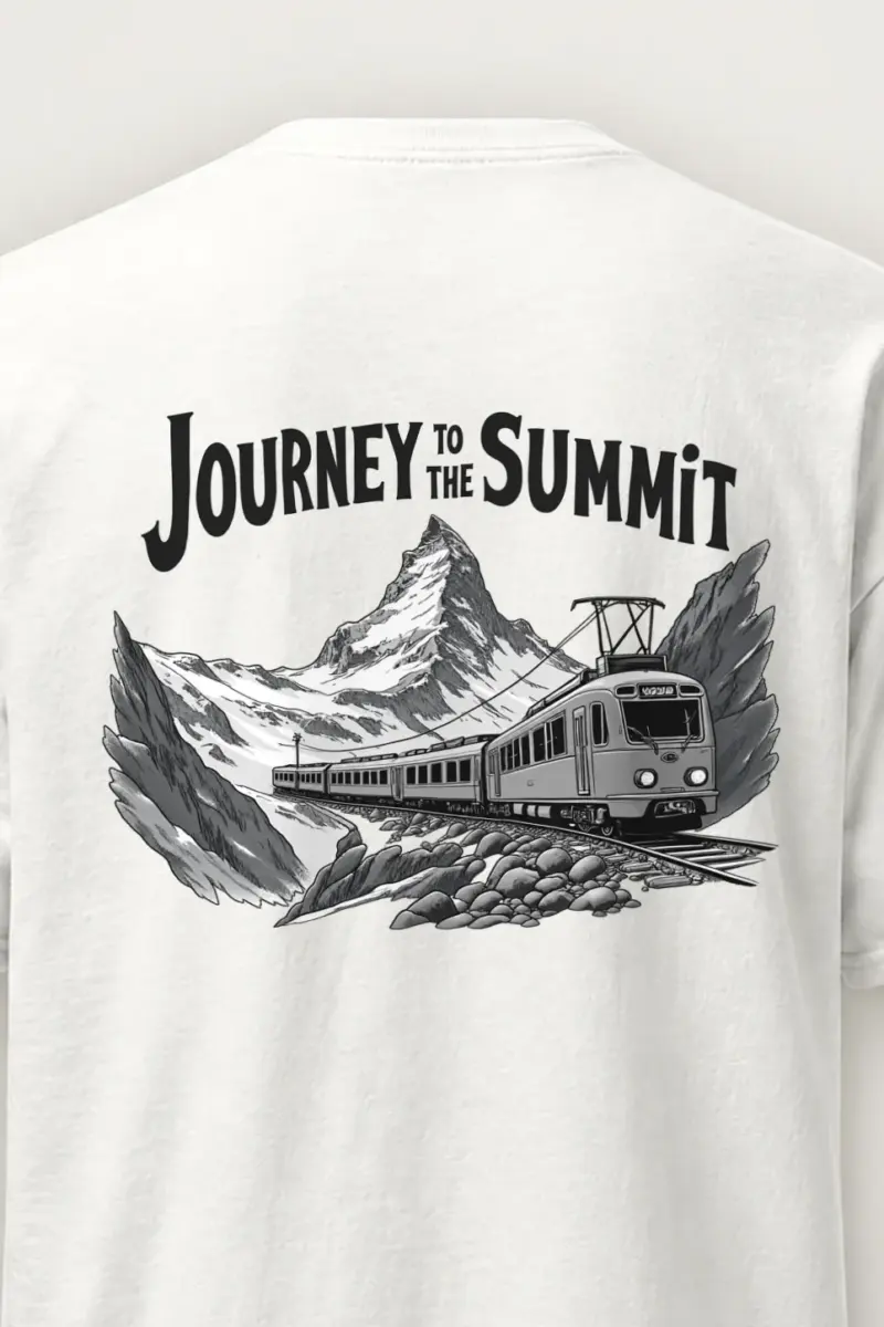 "Journey To The Summit" Heavyweight Unisex Crewneck T-shirt