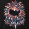 "July Goes All Out" Men's Oversized Heavyweight Crewneck T-Shirt