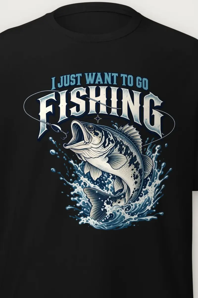 "Jumping Bass" Heavyweight Unisex Crewneck T-shirt