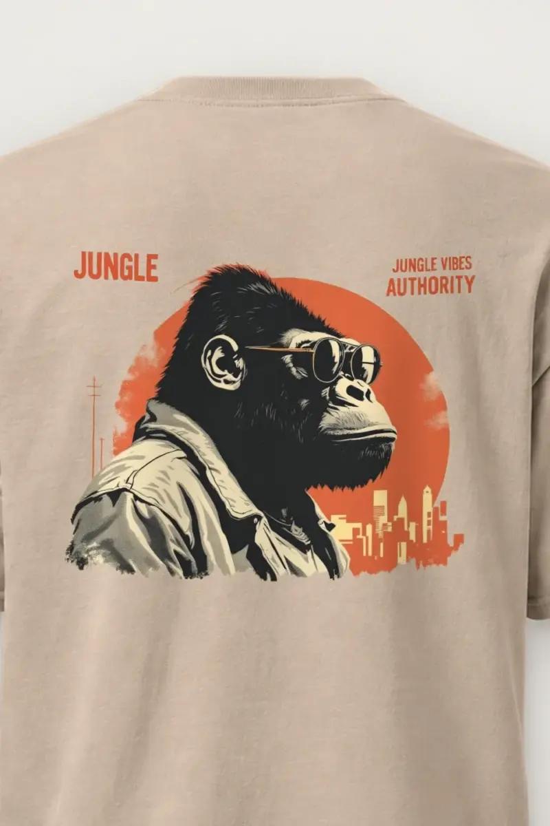 "Jungle Vibes Authority" Heavyweight Unisex Crewneck T-shirt