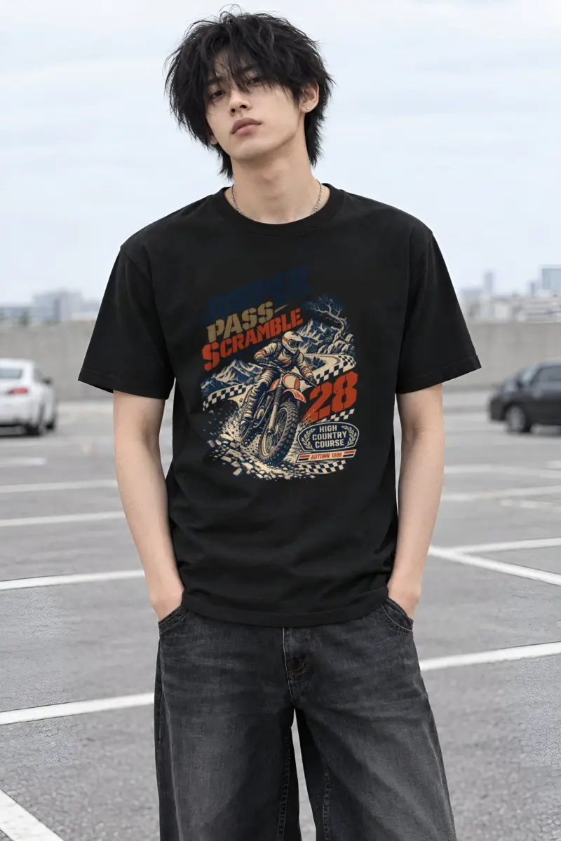 "Juniper Pass Scramble" Heavyweight Unisex Crewneck T-shirt