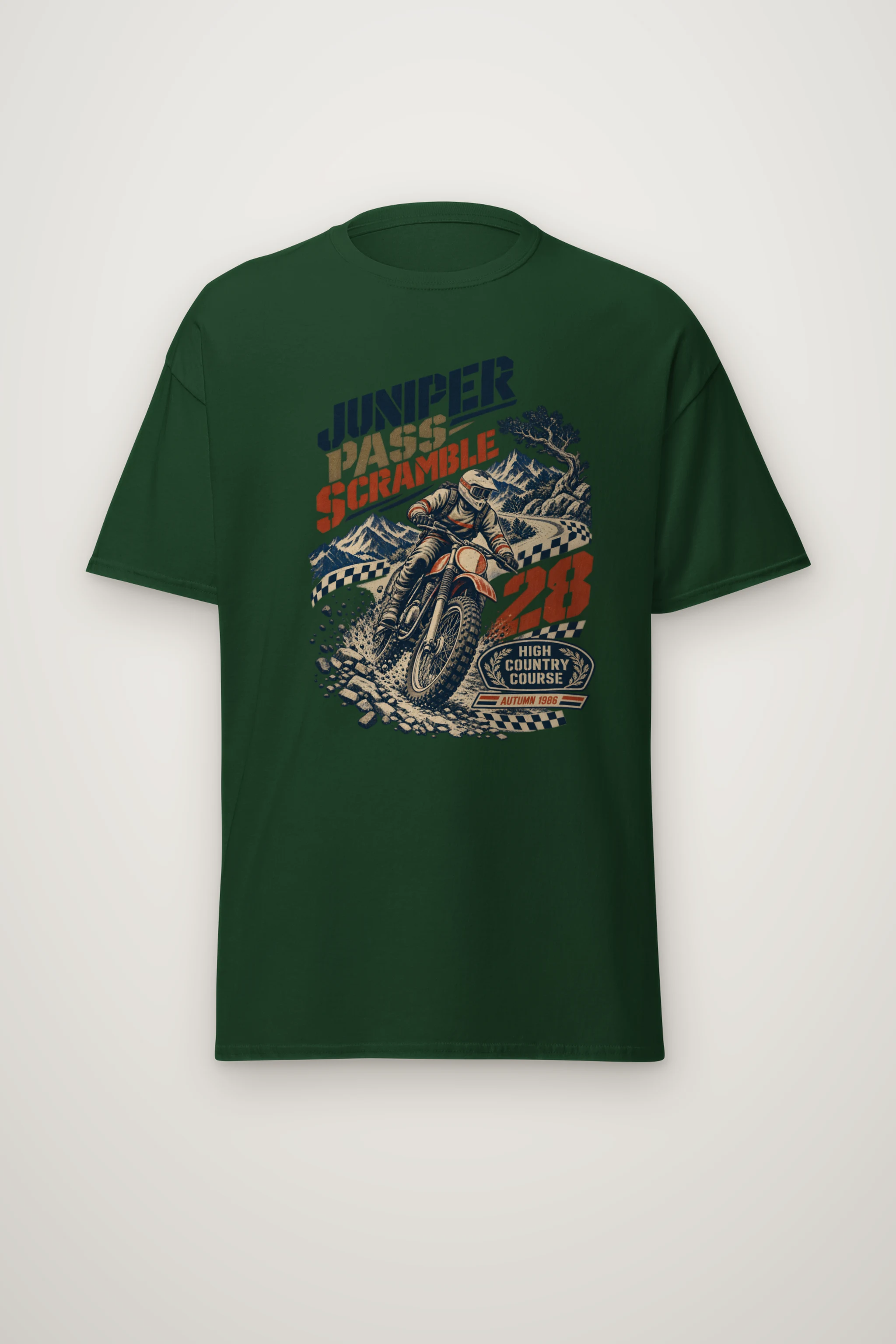 "Juniper Pass Scramble" Heavyweight Unisex Crewneck T-shirt