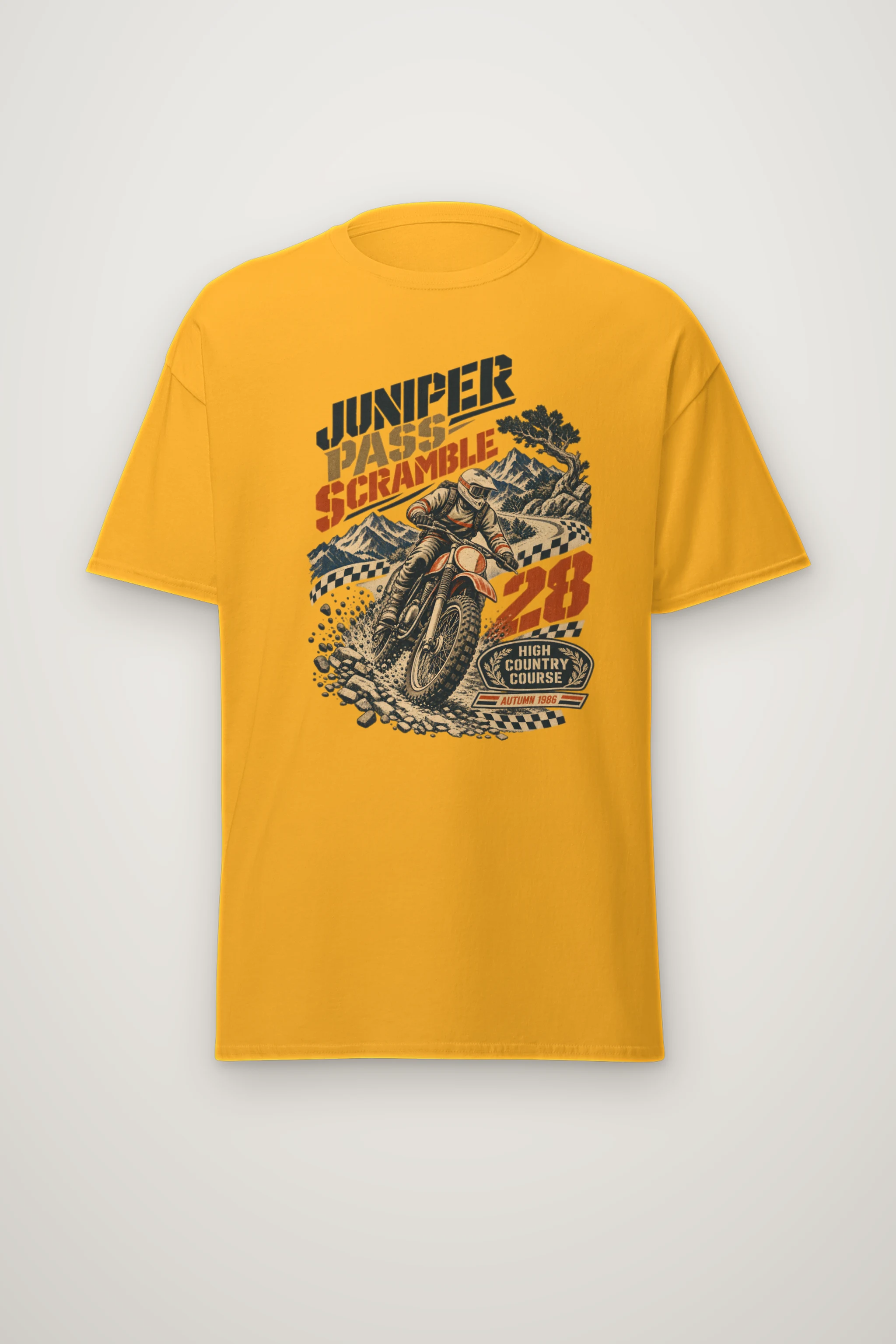 "Juniper Pass Scramble" Heavyweight Unisex Crewneck T-shirt