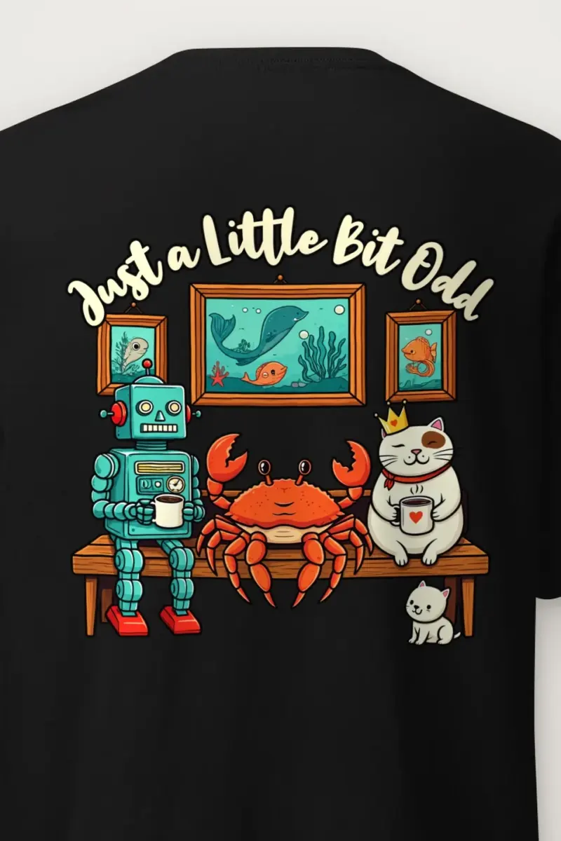 "Just A Little Odd" Heavyweight Unisex Crewneck T-shirt
