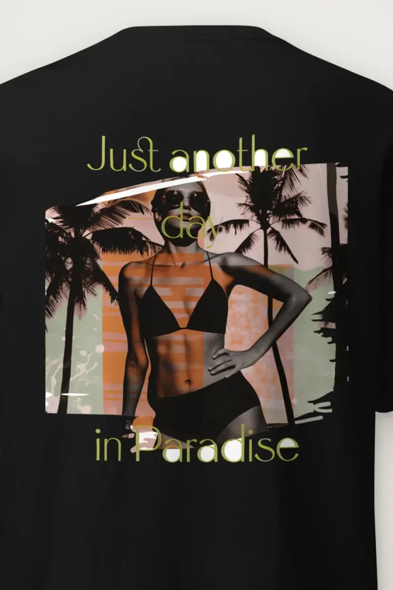 "Just Another Day" Heavyweight Unisex Crewneck T-shirt