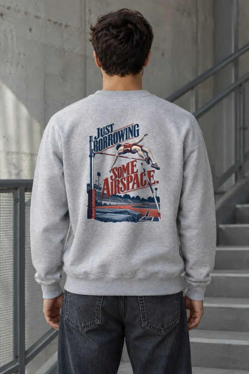 "Just Borrowing Some Airspace" Heavy Blend Unisex Crewneck Sweatshirt