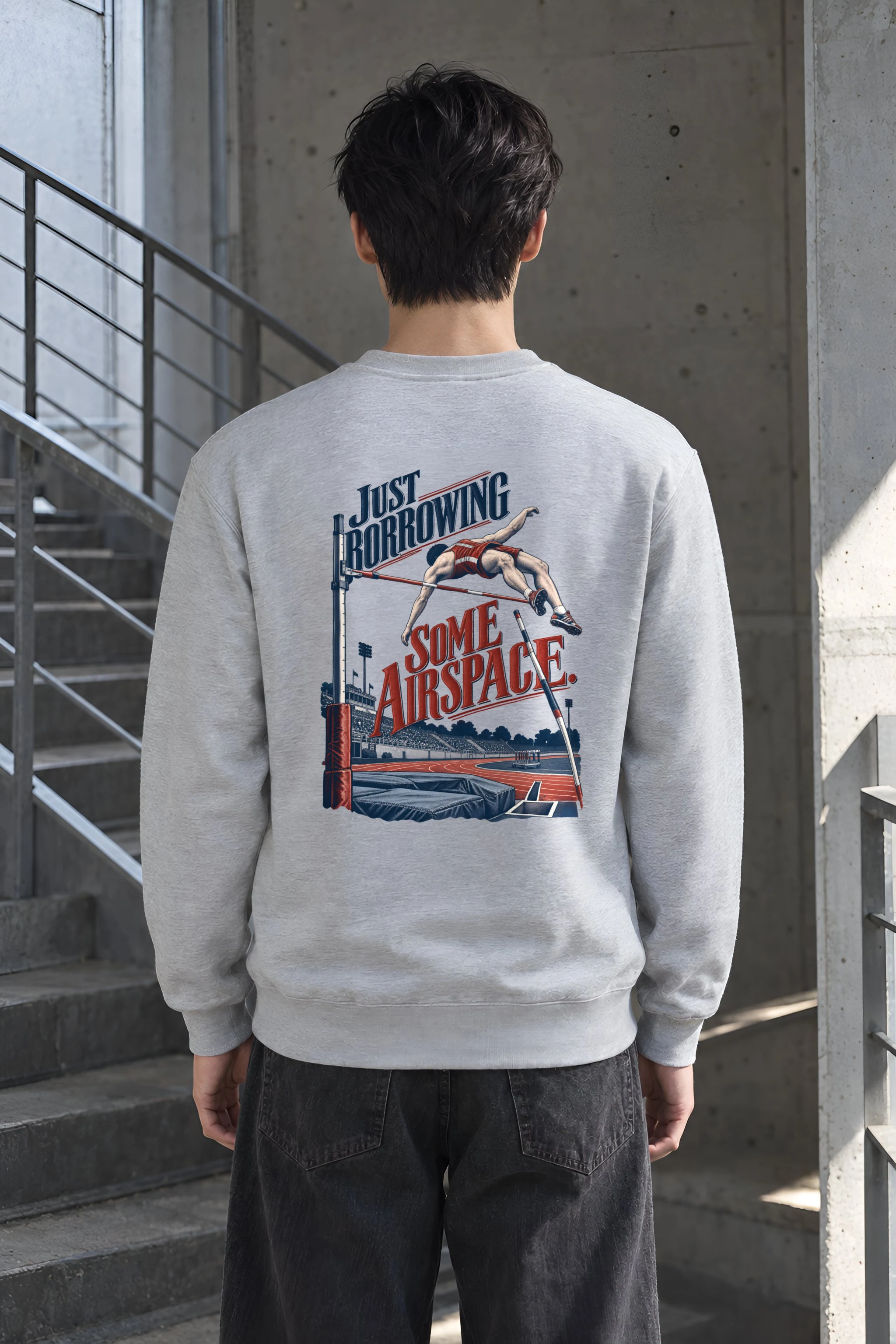 "Just Borrowing Some Airspace" Heavy Blend Unisex Crewneck Sweatshirt