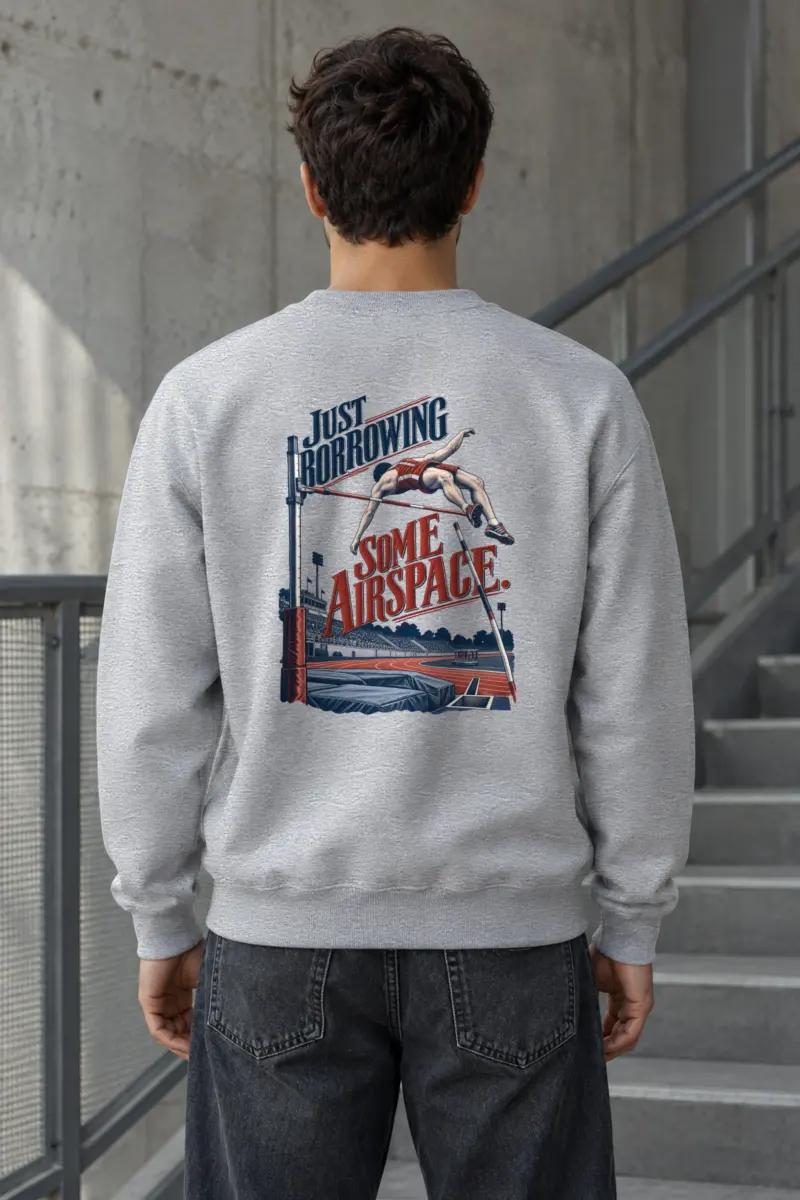 "Just Borrowing Some Airspace" Heavy Blend Unisex Crewneck Sweatshirt