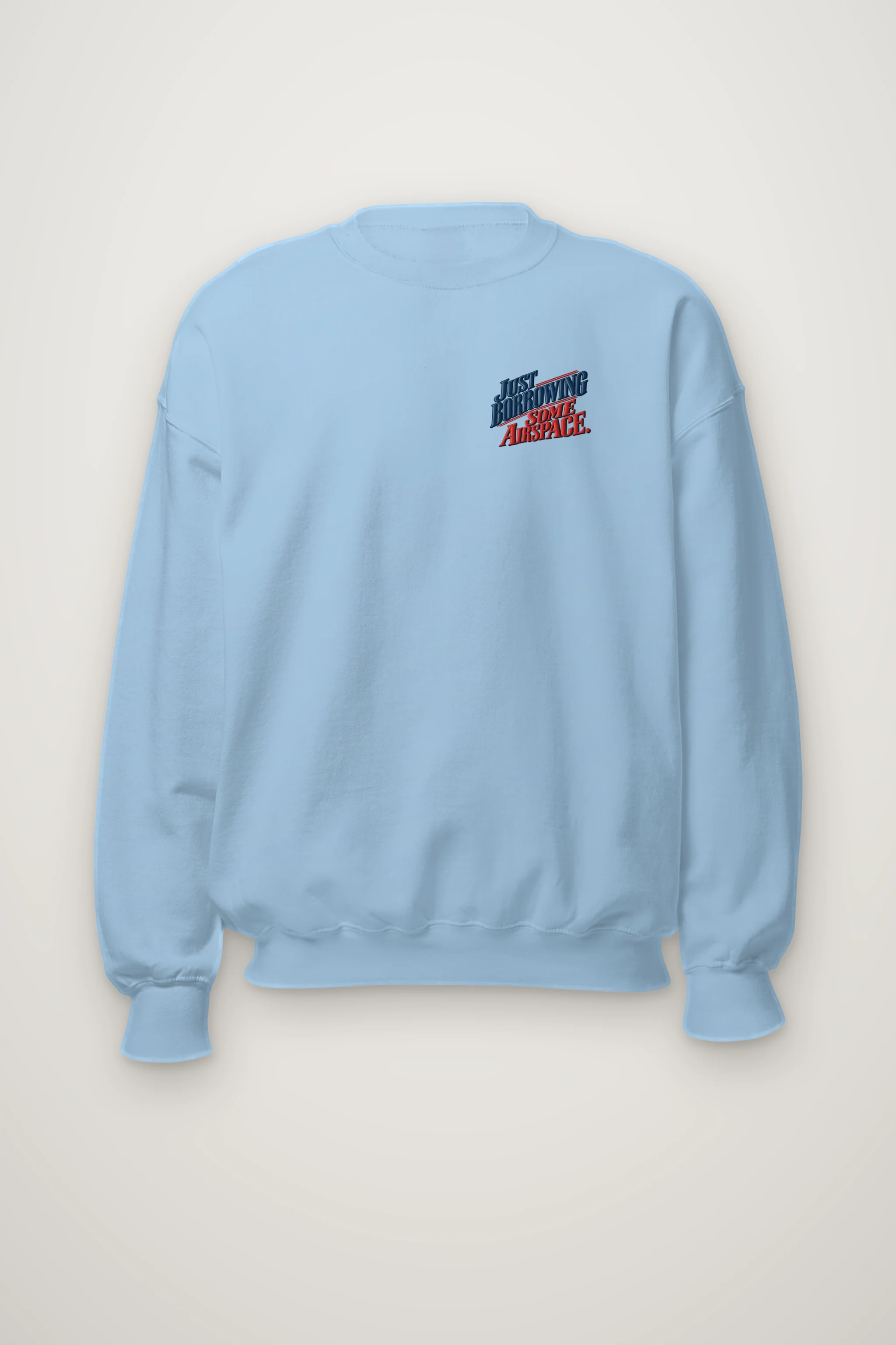 "Just Borrowing Some Airspace" Heavy Blend Unisex Crewneck Sweatshirt
