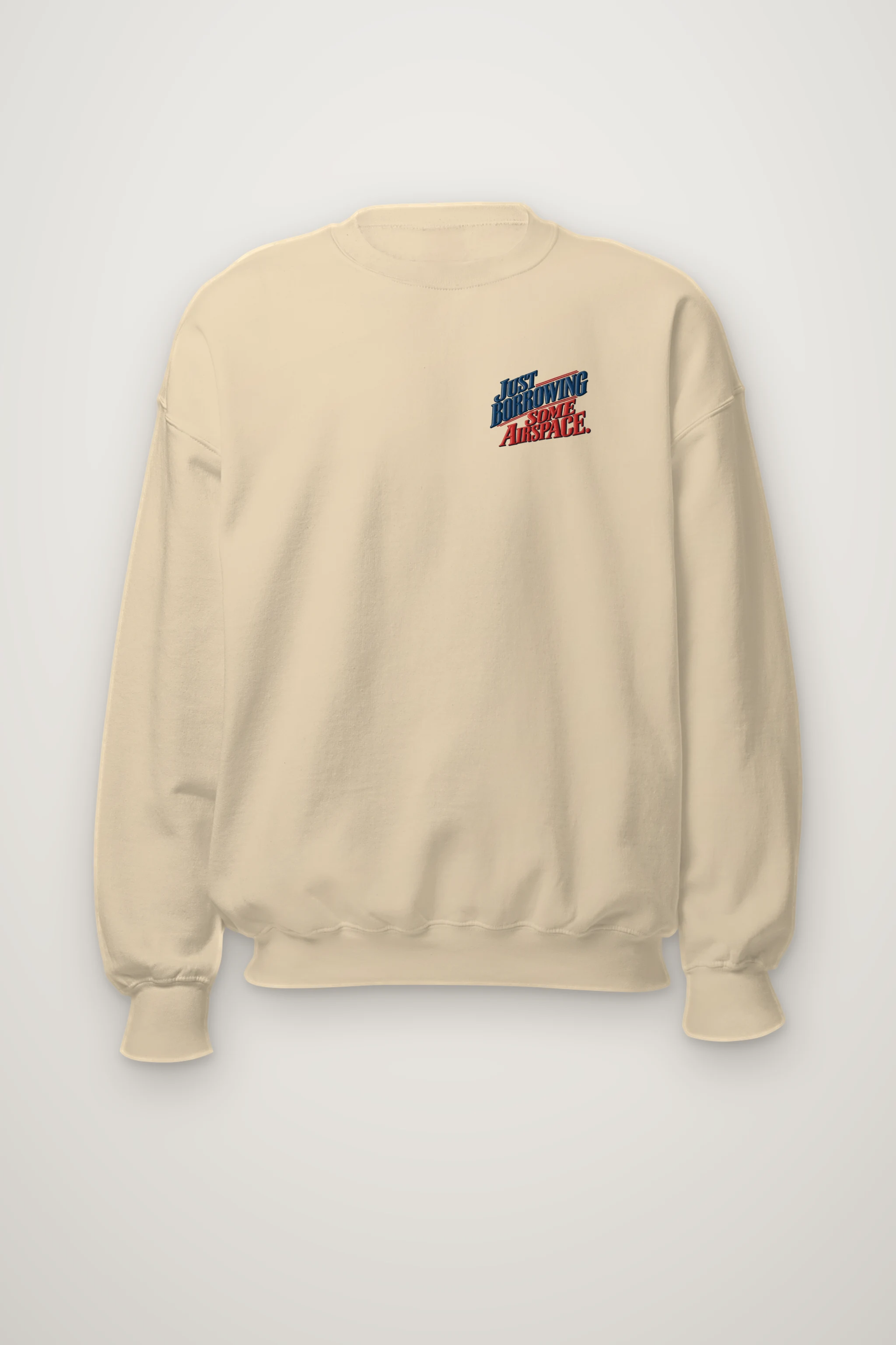 "Just Borrowing Some Airspace" Heavy Blend Unisex Crewneck Sweatshirt