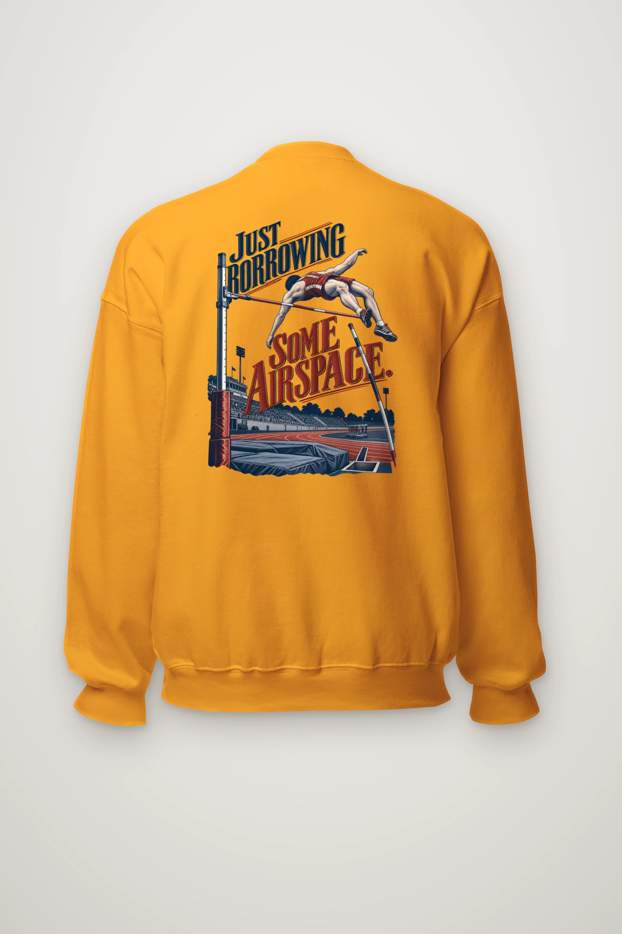 "Just Borrowing Some Airspace" Heavy Blend Unisex Crewneck Sweatshirt