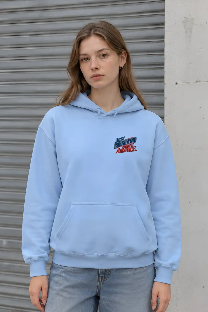 "Just Borrowing Some Airspace" Heavy Blend Unisex Pullover Hoodie