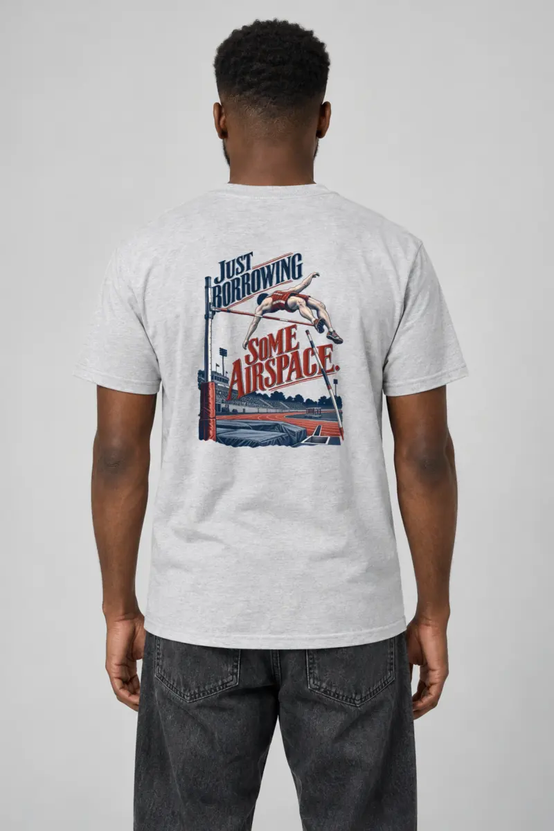 "Just Borrowing Some Airspace" Heavyweight Unisex Crewneck T-shirt