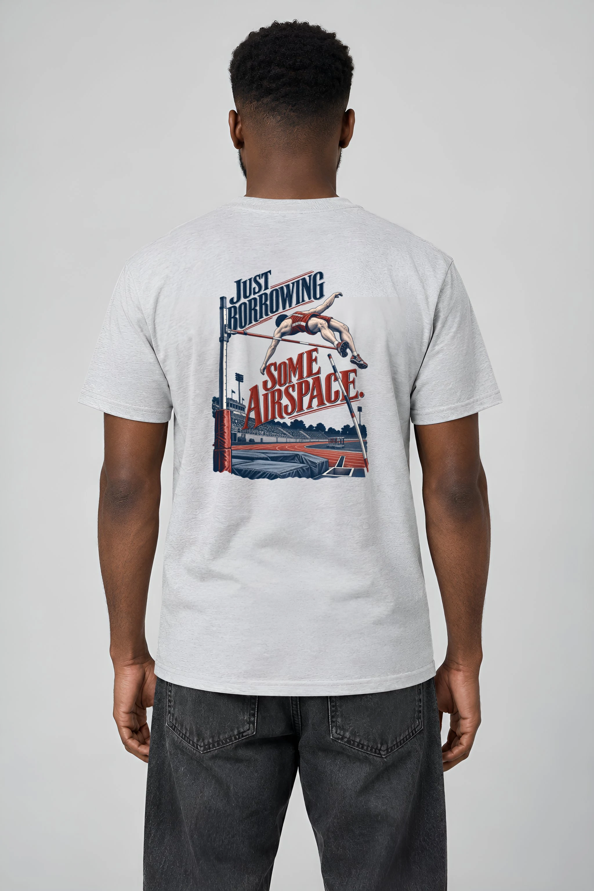 "Just Borrowing Some Airspace" Heavyweight Unisex Crewneck T-shirt