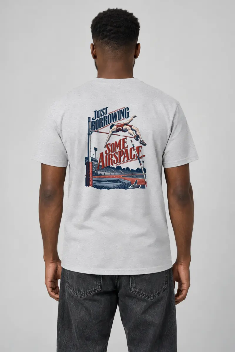 "Just Borrowing Some Airspace" Heavyweight Unisex Crewneck T-shirt