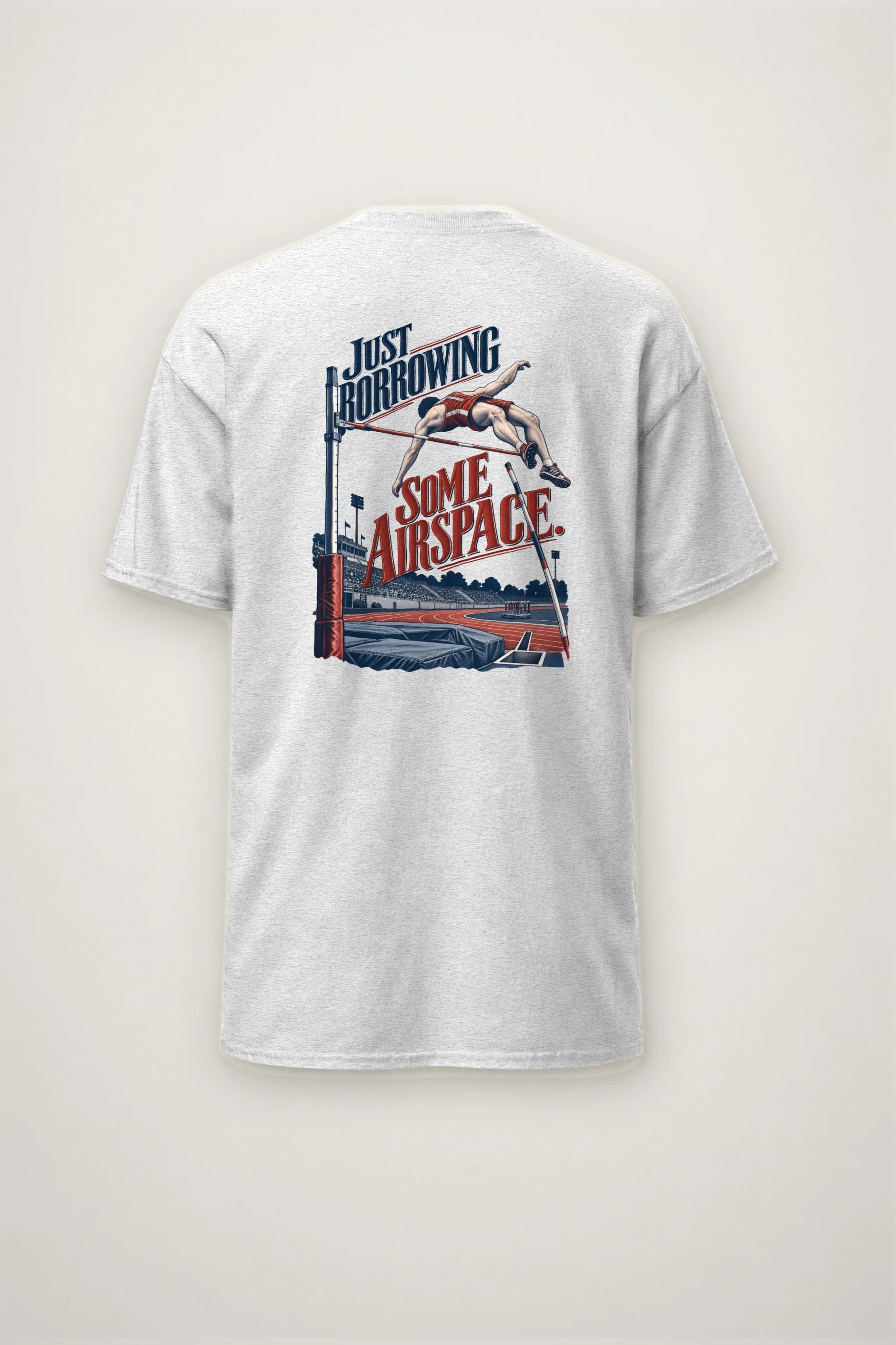 "Just Borrowing Some Airspace" Heavyweight Unisex Crewneck T-shirt