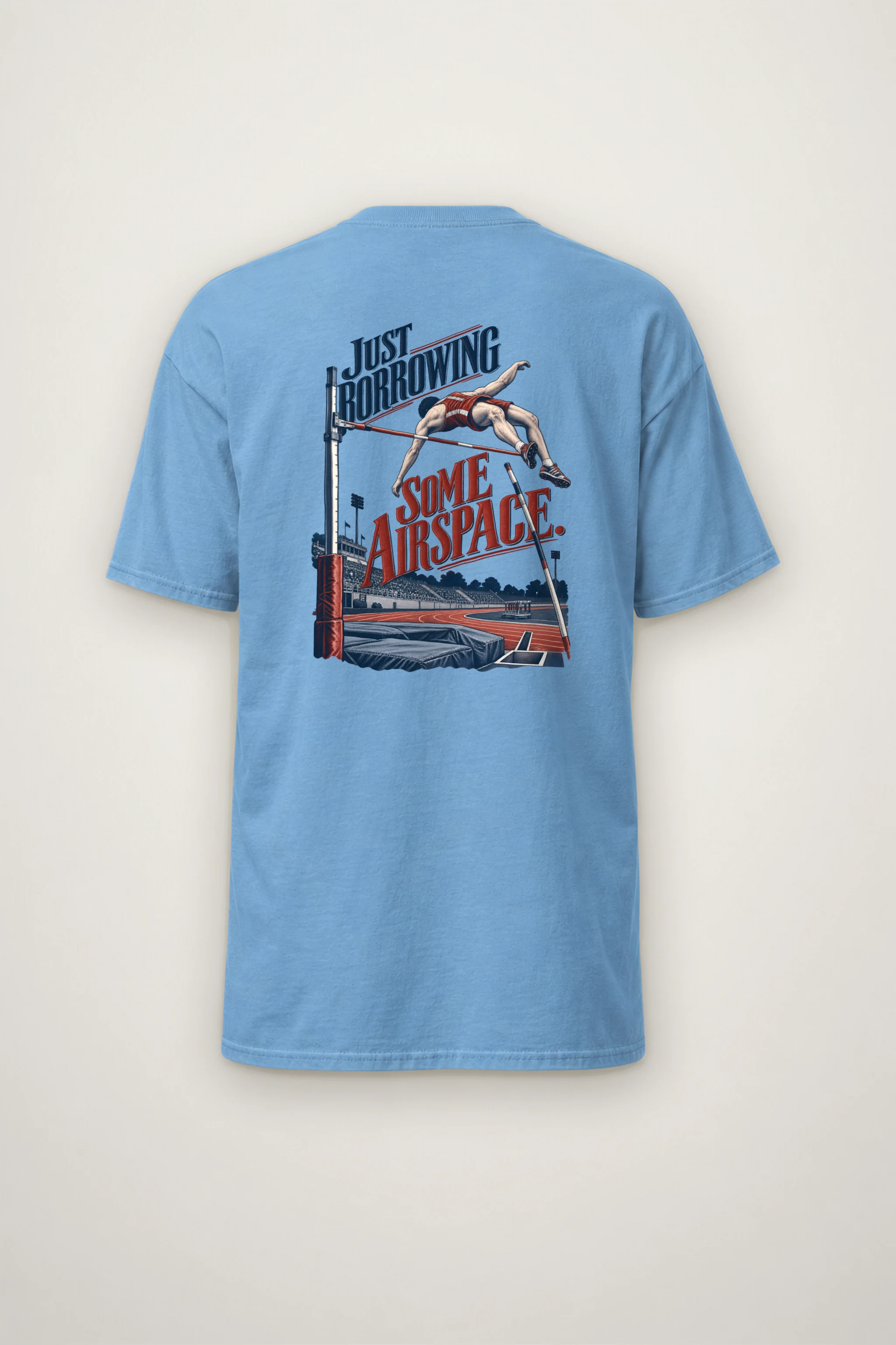 "Just Borrowing Some Airspace" Heavyweight Unisex Crewneck T-shirt