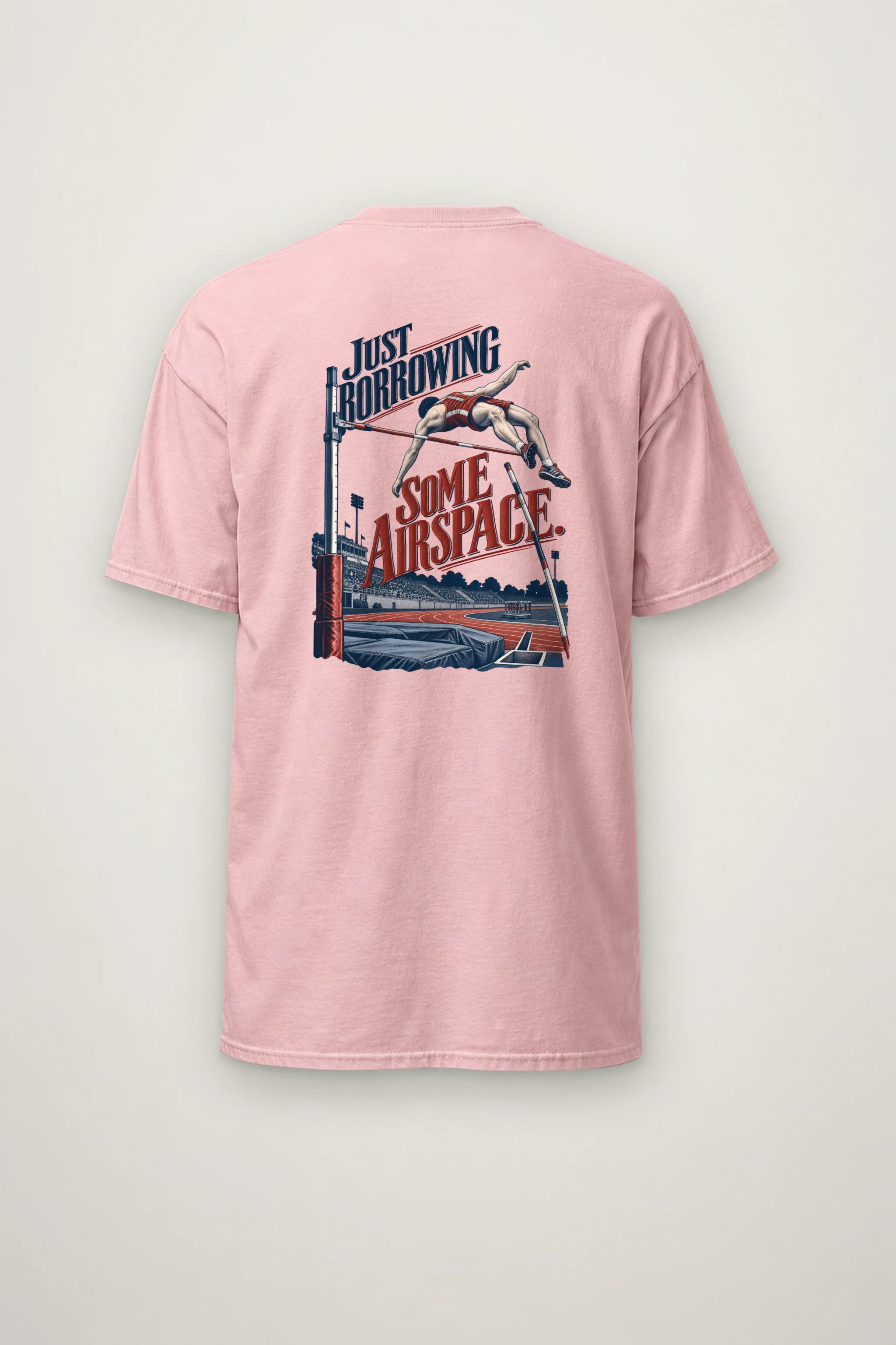 "Just Borrowing Some Airspace" Heavyweight Unisex Crewneck T-shirt