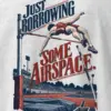 "Just Borrowing Some Airspace" Heavyweight Unisex Crewneck T-shirt